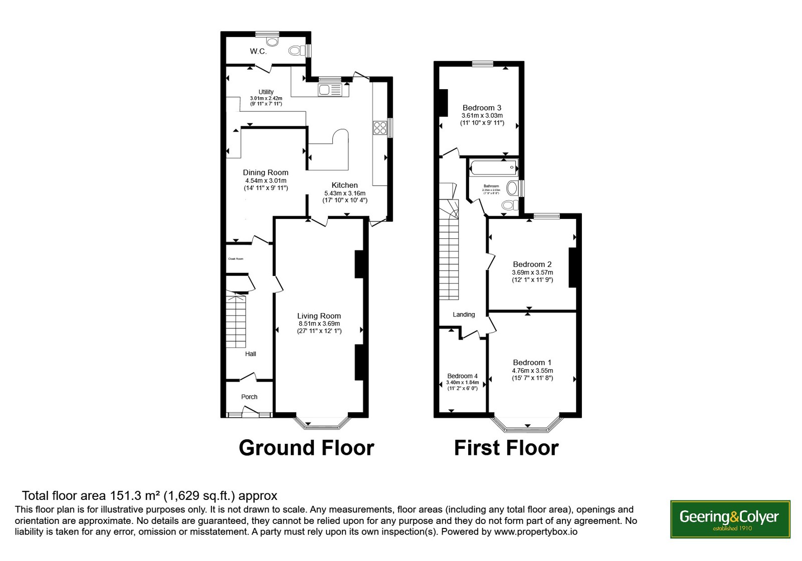 291, Folkestone Road, Kent floorplan
