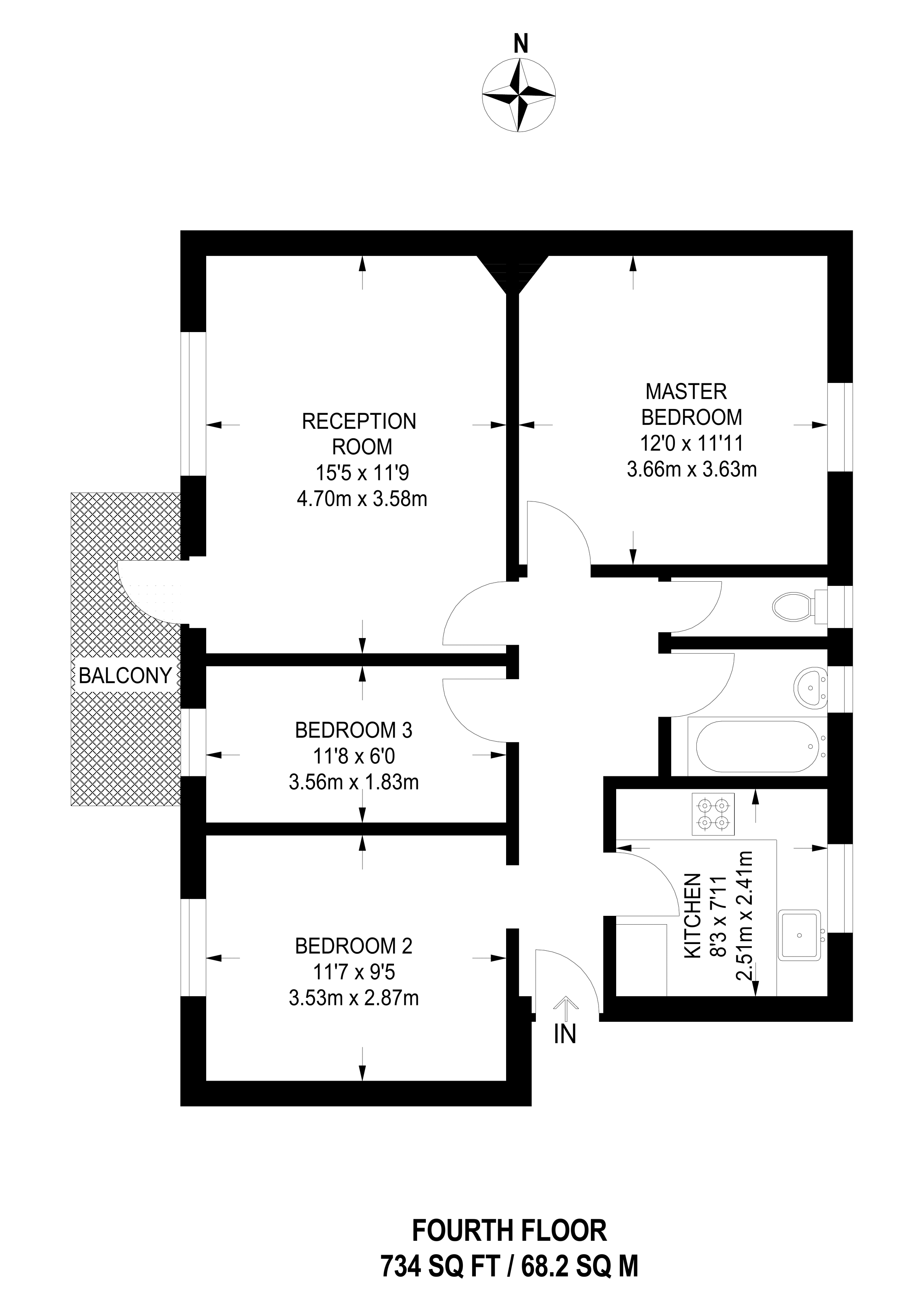 3 Bedrooms Flat to rent in Wootten Street, Waterloo, London SE1