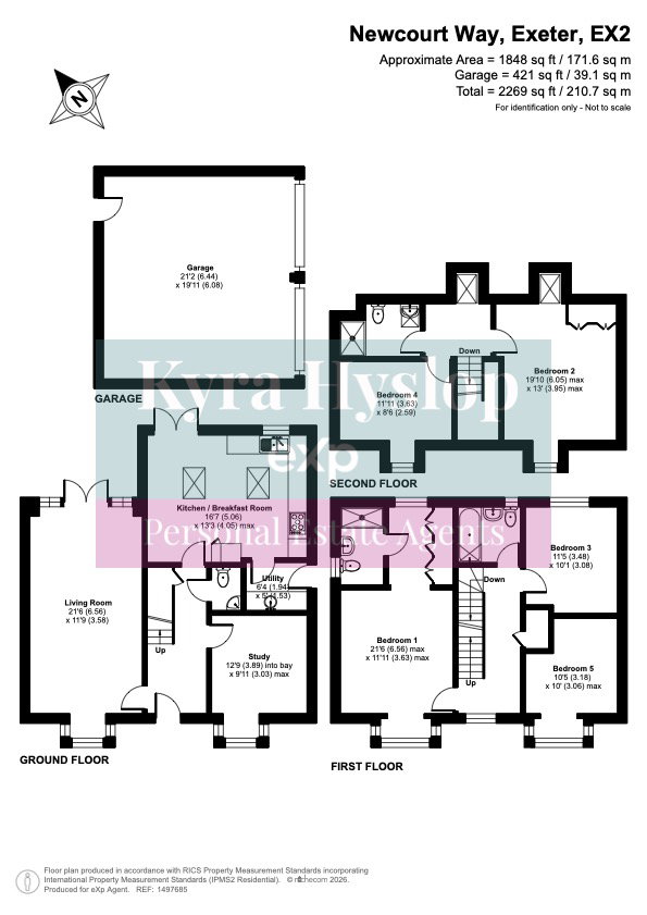 6, Newcourt Way, Exeter floorplan