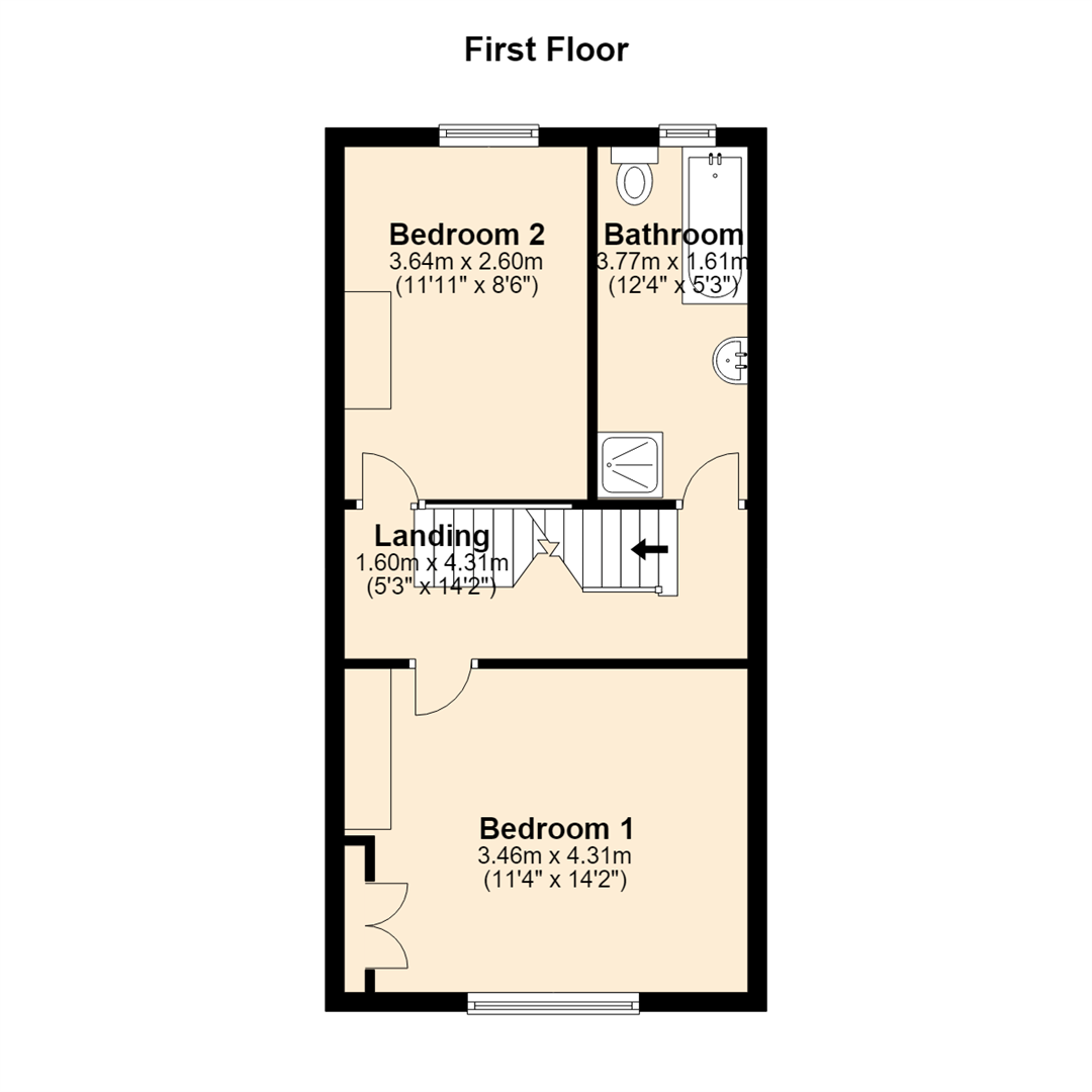 1, Sunnybank Street, Rossendale floorplan