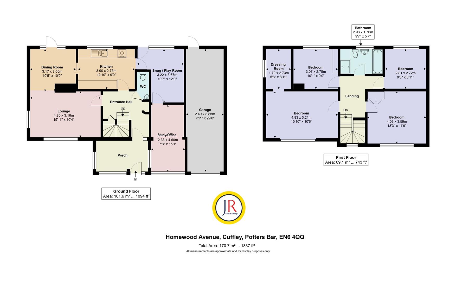 39, Homewood Avenue, Potters Bar floorplan