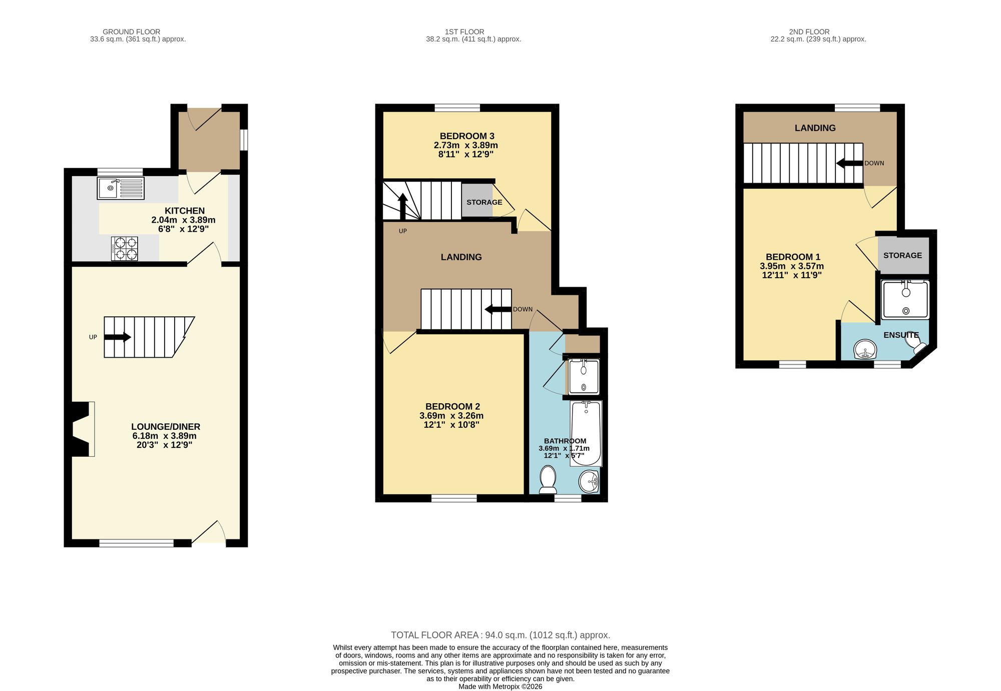 56 Fanshaw Road, Dronfield floorplan