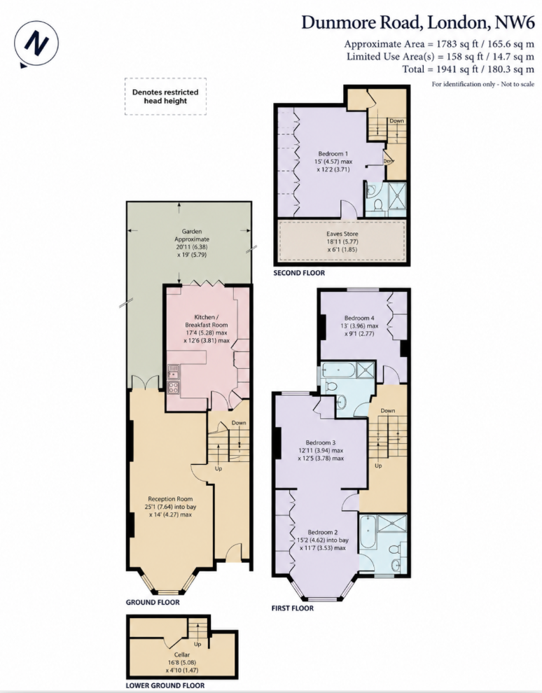 4, Dunmore Road, London floorplan