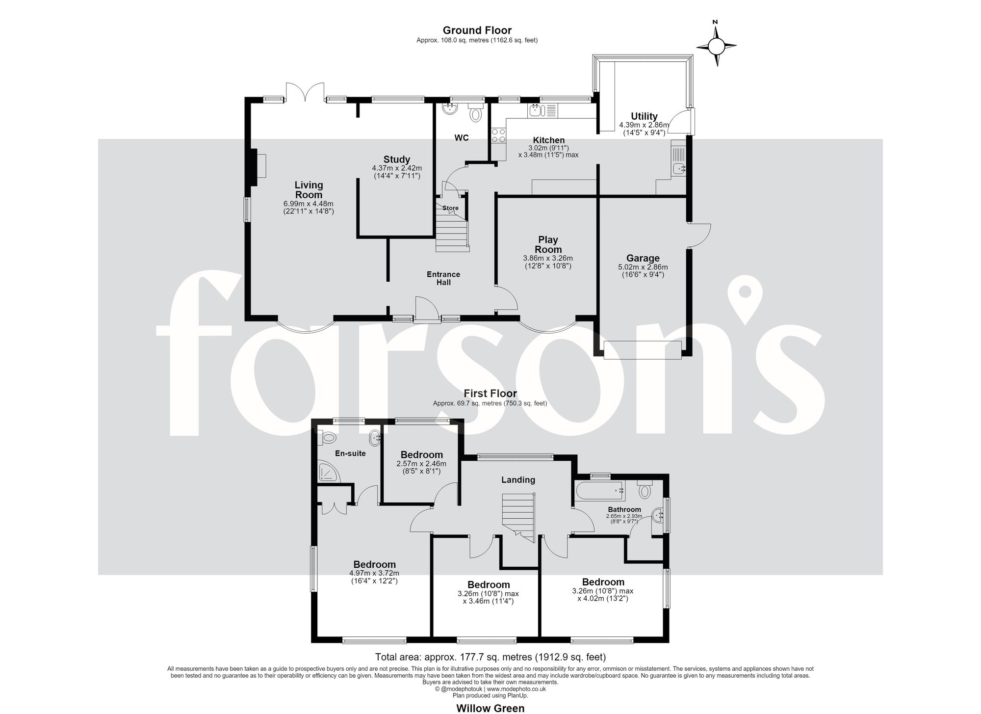 15 Willow Green, Ingatestone floorplan