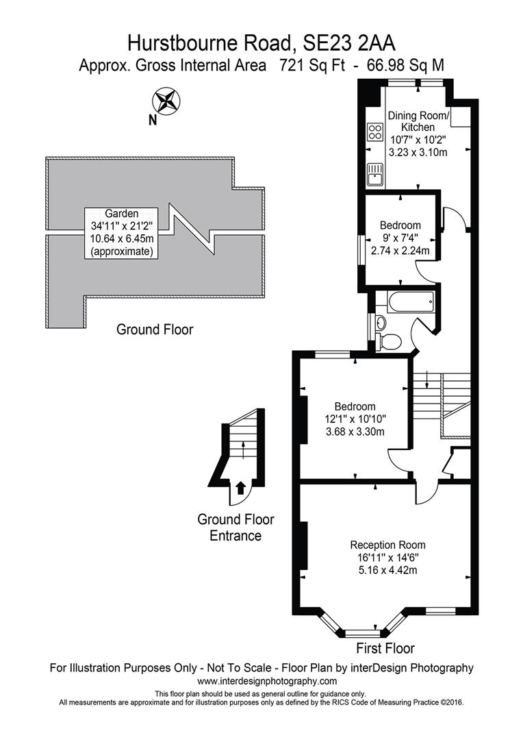 43B, Hurstbourne Road, London floorplan