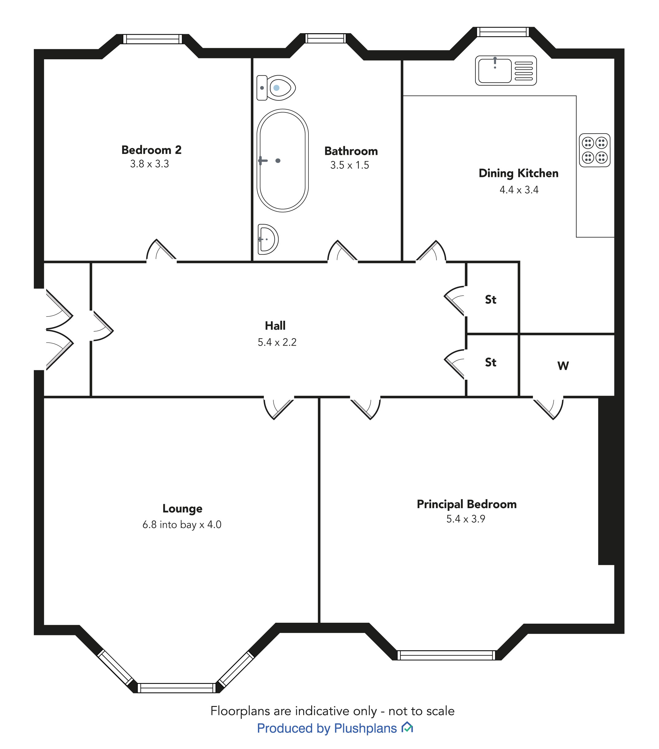 0/2 13 Greenlaw Avenue, Paisley, PA1 3RB floorplan