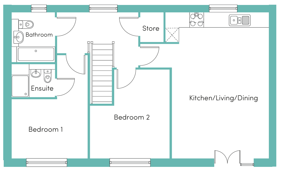 1, Tuscany Way, Maidstone floorplan