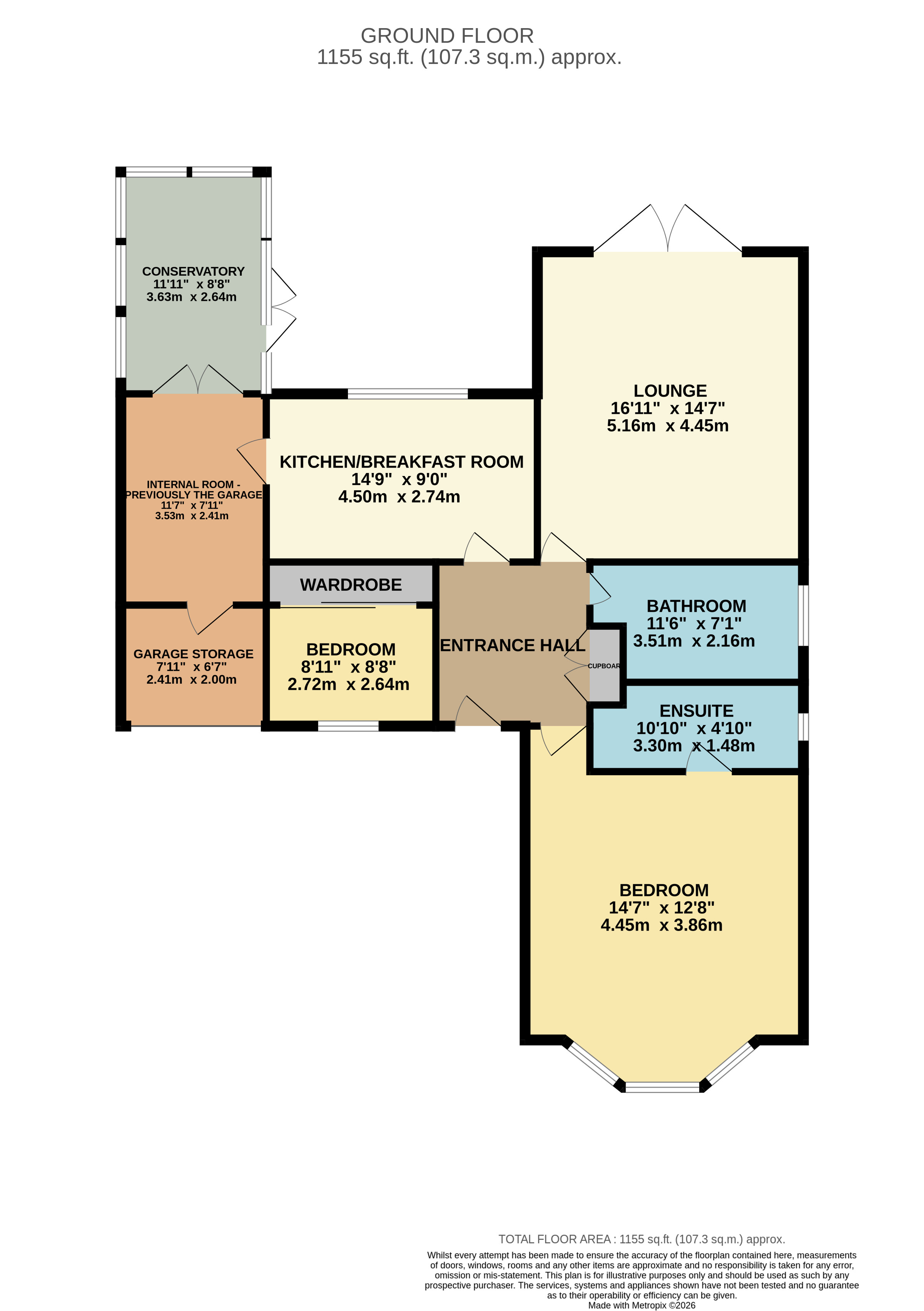 8, Moorland Drive, Telford floorplan