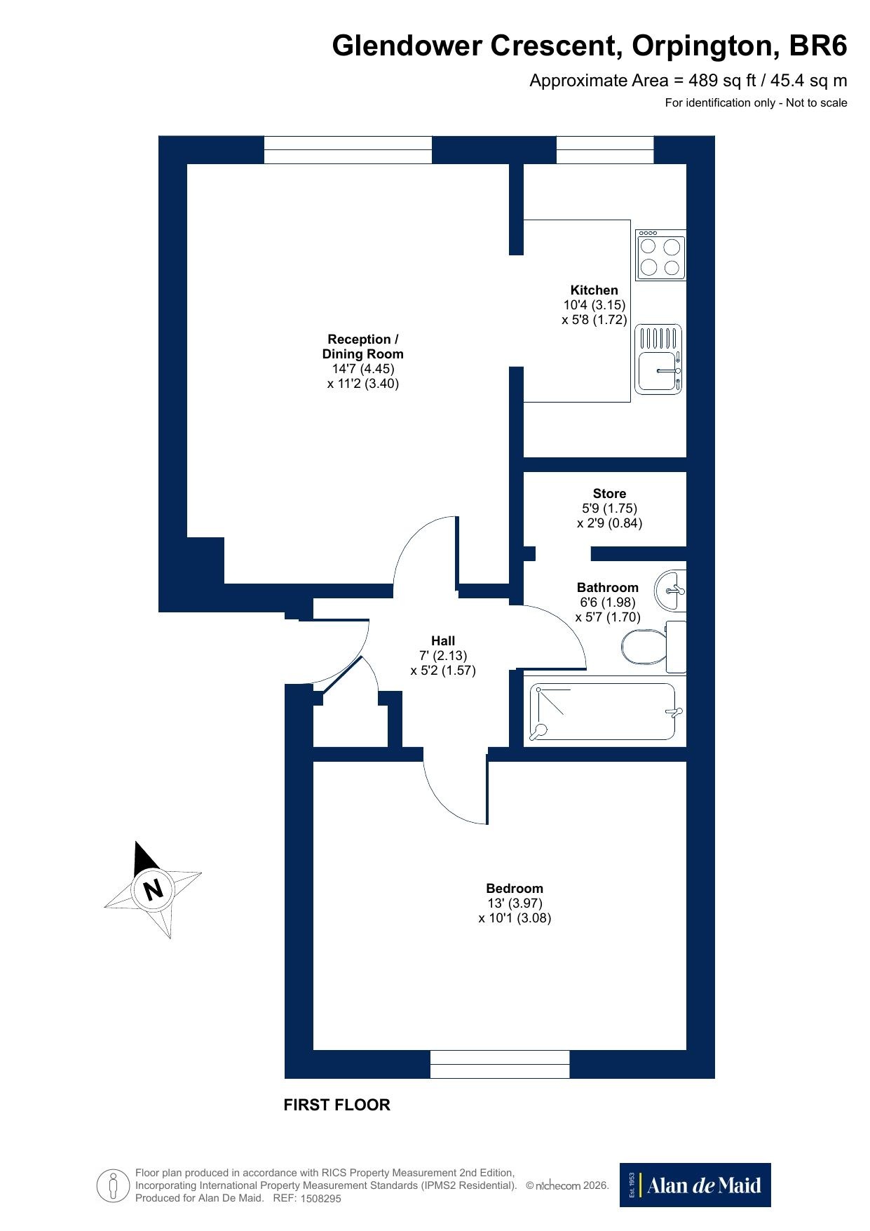 54, Glendower Crescent, Orpington floorplan