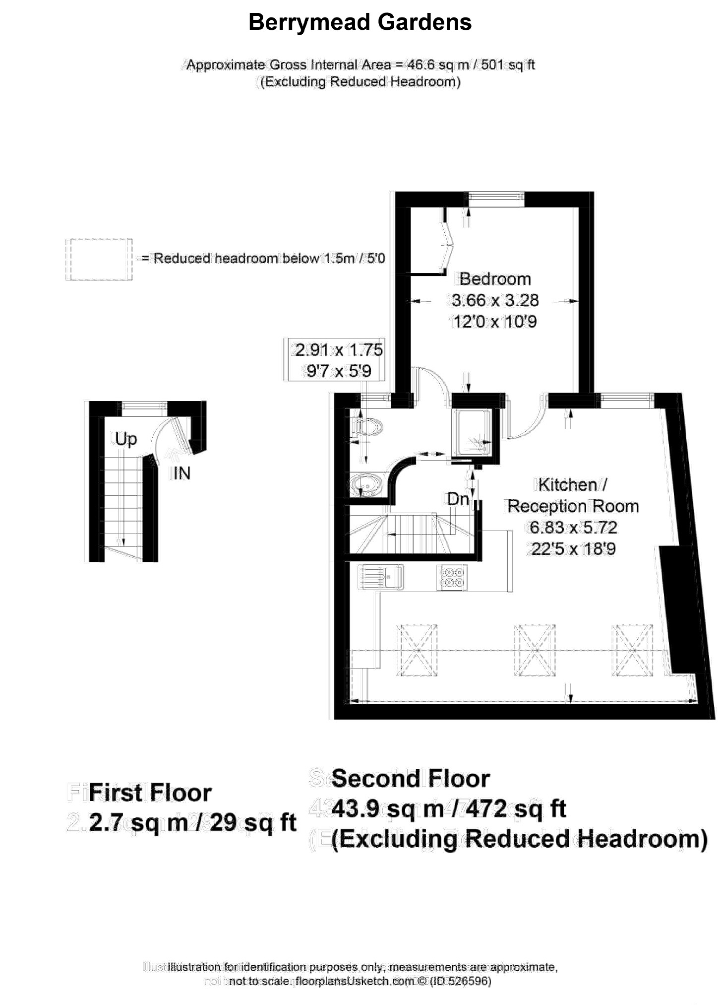 1 Bedrooms Flat for sale in Berrymead Gardens, London W3