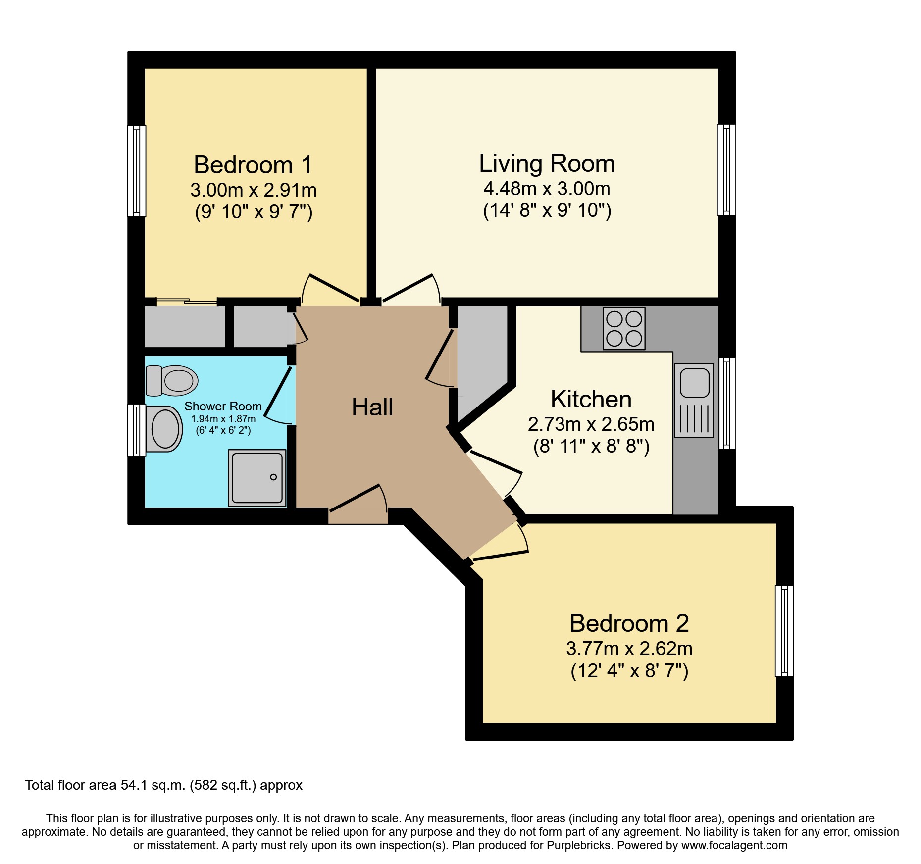 Millstream Court, Paisley PA1, 2 bedroom flat for sale 66488443