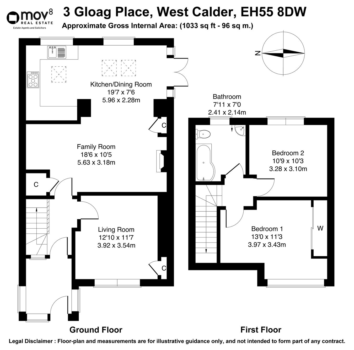 3, Gloag Place, West Calder floorplan