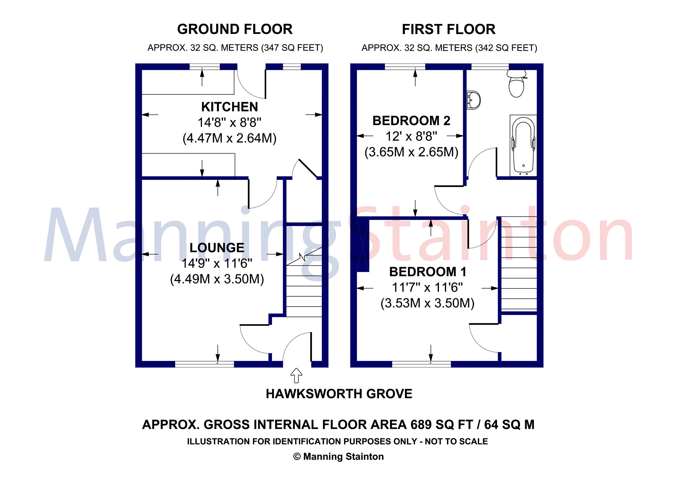 36, Hawksworth Grove, Leeds floorplan