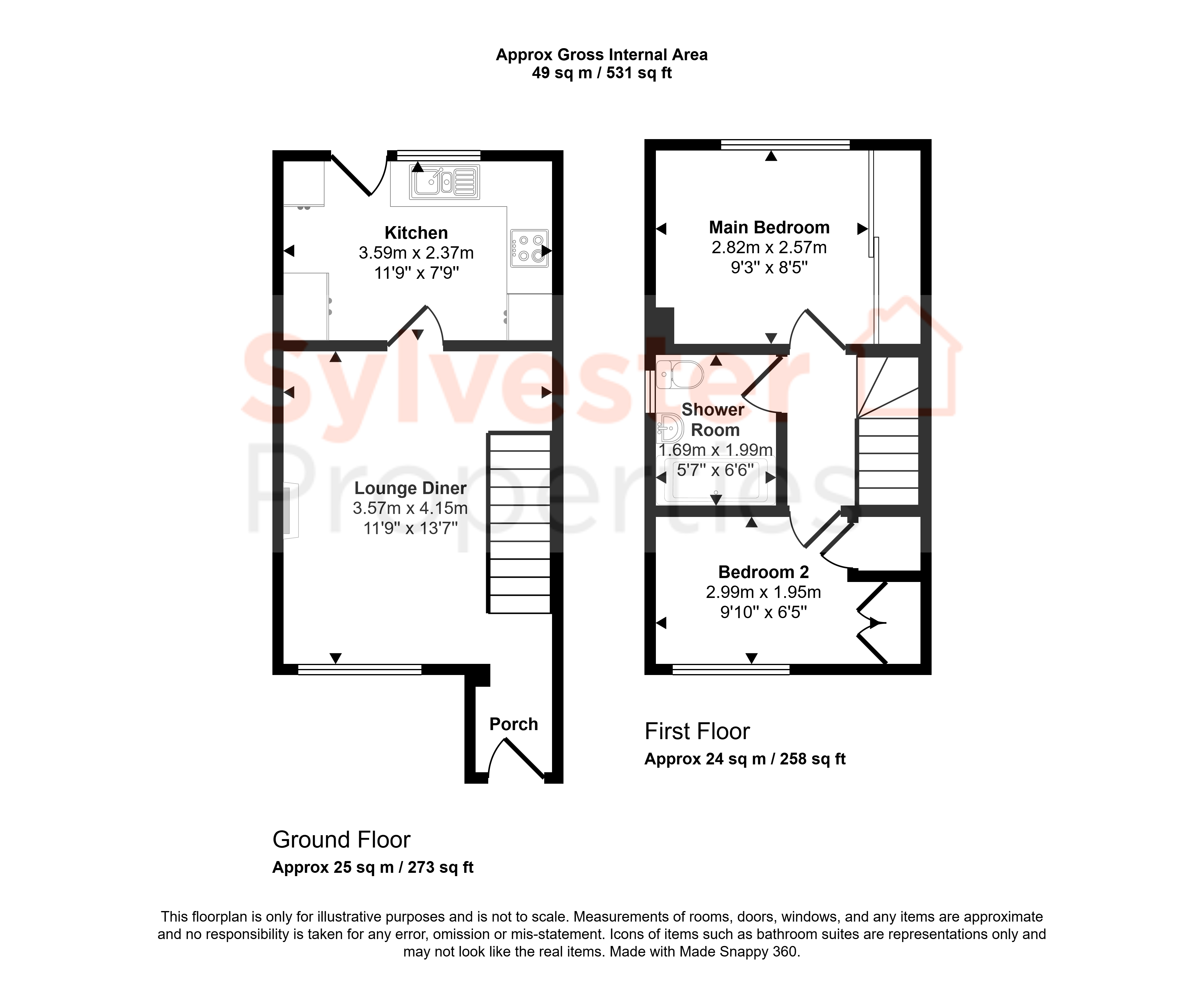 95, Kinross Drive, Stanley floorplan