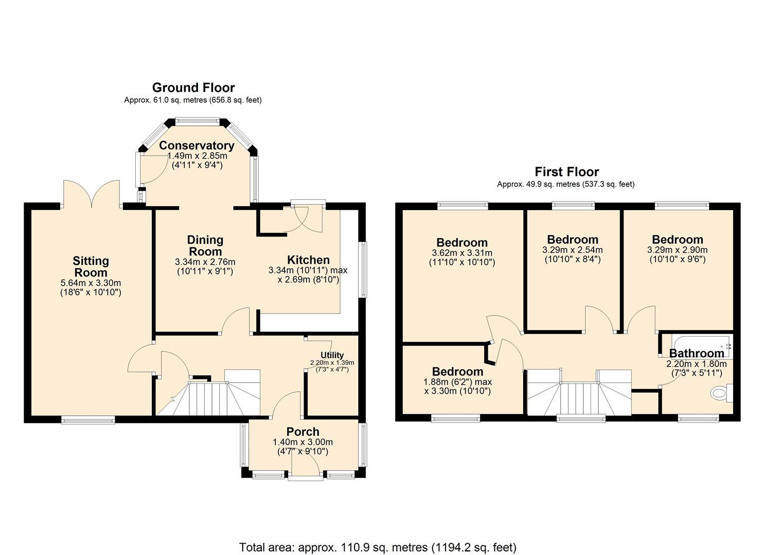12, Gibson Street, Wigan floorplan