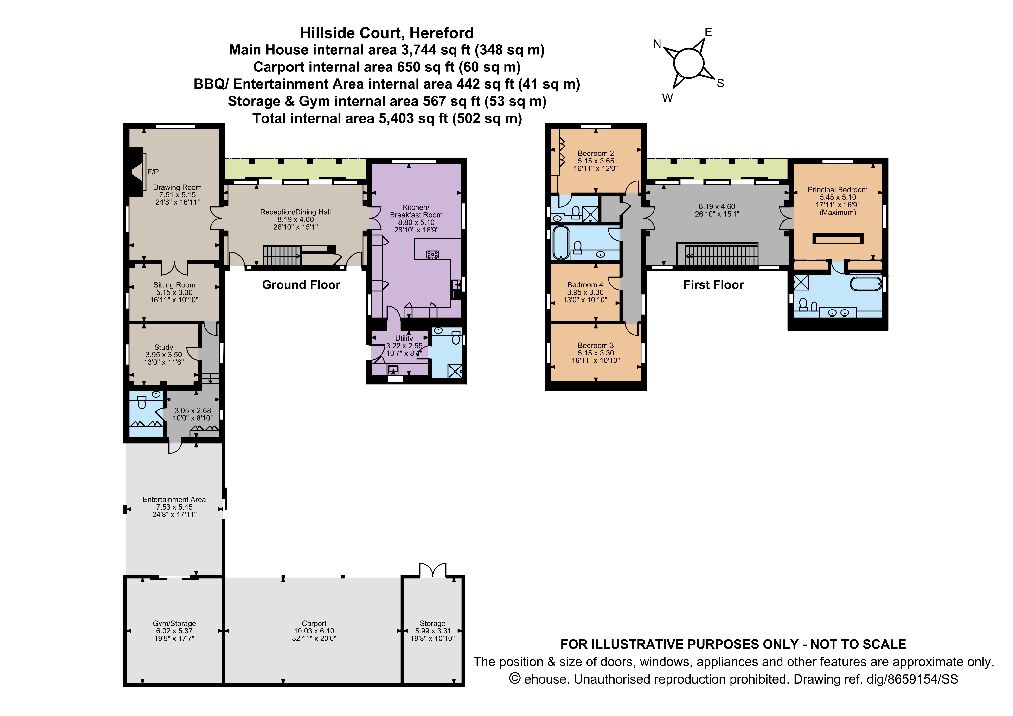 Hillside Court,, Canon Pyon, Herefordshire floorplan