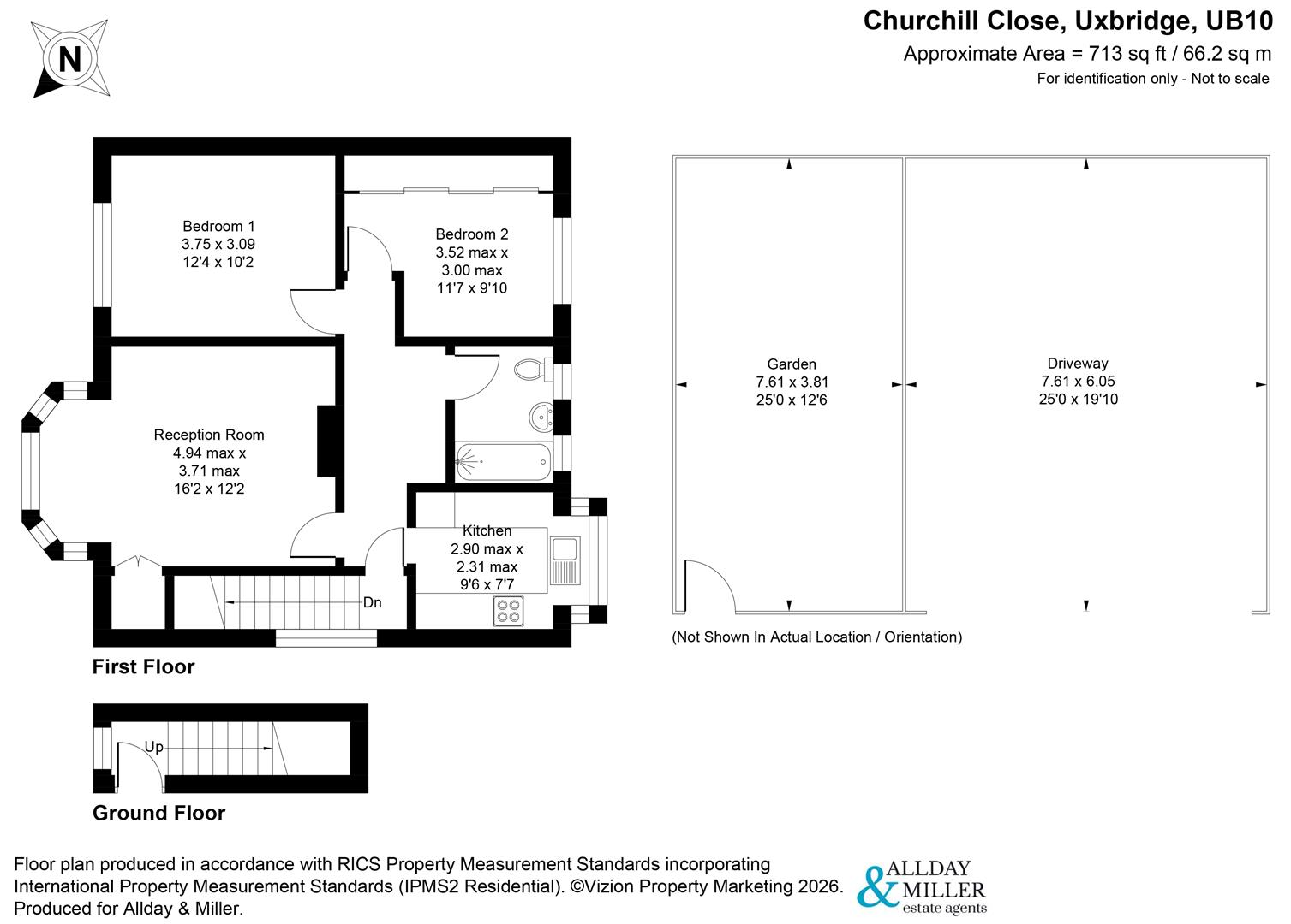 16, Churchill Close, Hillingdon floorplan