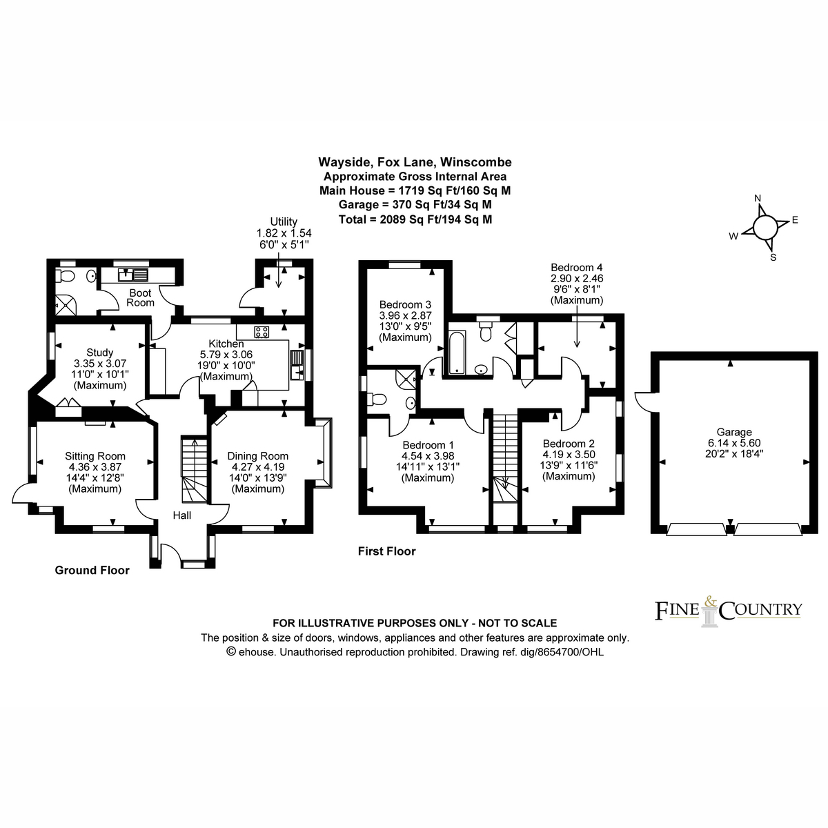 Wayside, Fox Lane, Winscombe floorplan
