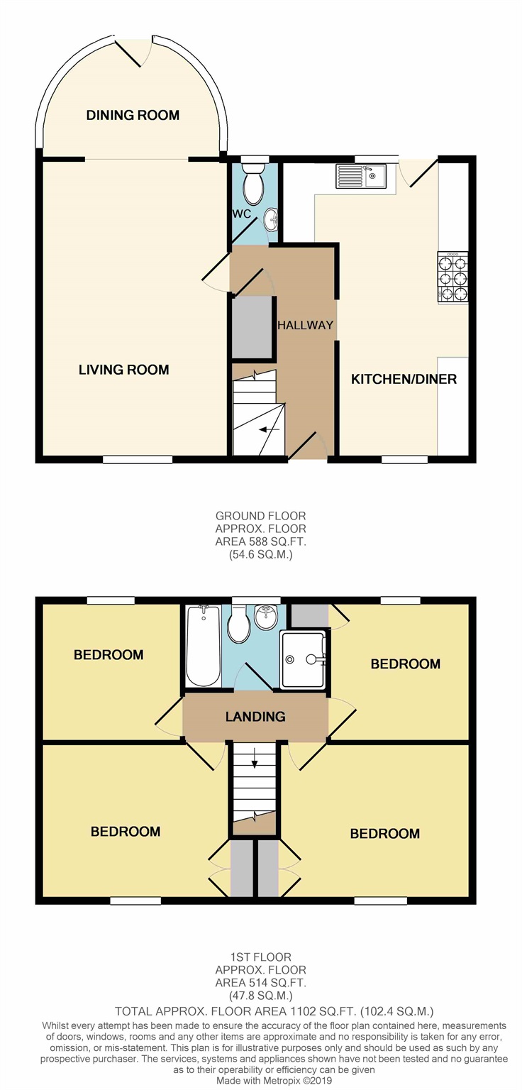 12, Grove Park Drive, Newport floorplan
