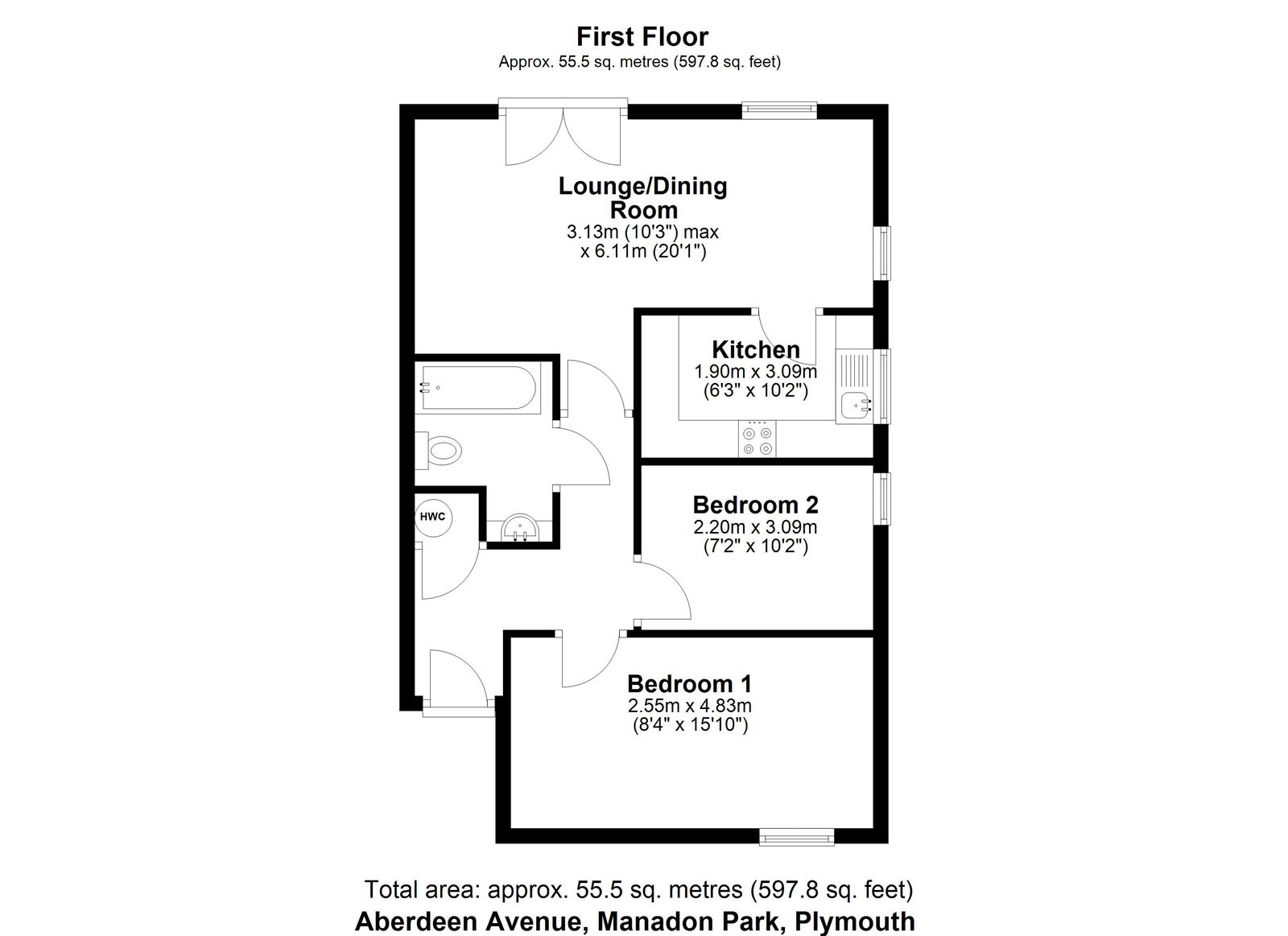 154e, Aberdeen Avenue, Plymouth floorplan
