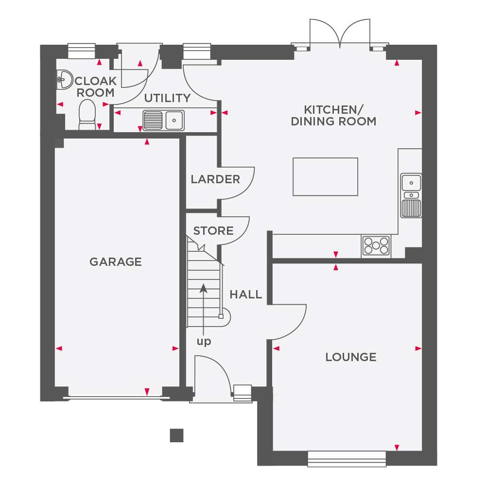 32, Mucklestone Road, Loggerheads, Market Drayton floorplan