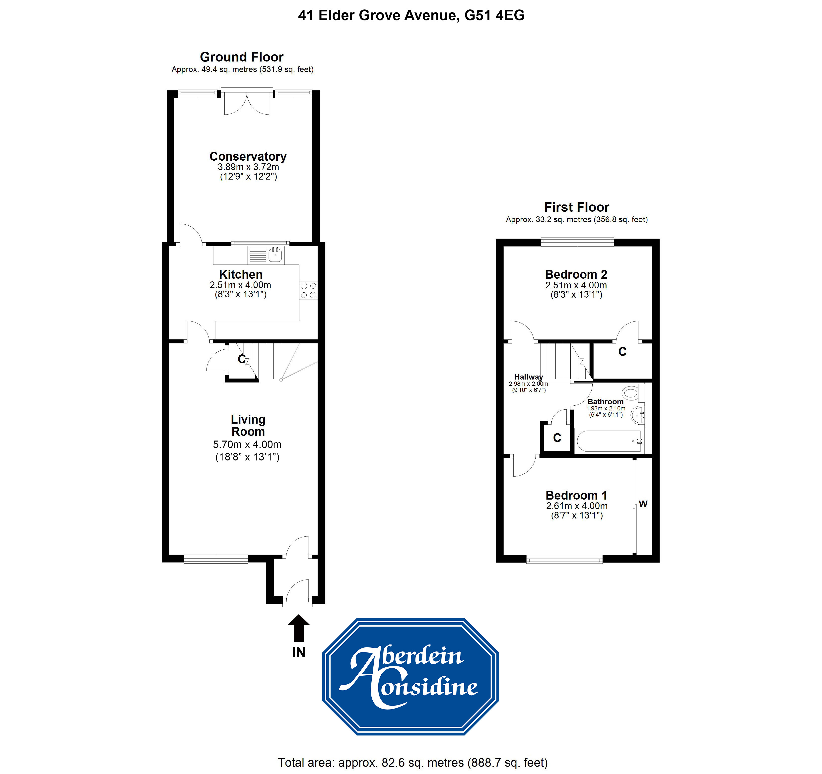 2 Bedrooms Terraced house for sale in Elder Grove Avenue, Glasgow, Lanarkshire G51