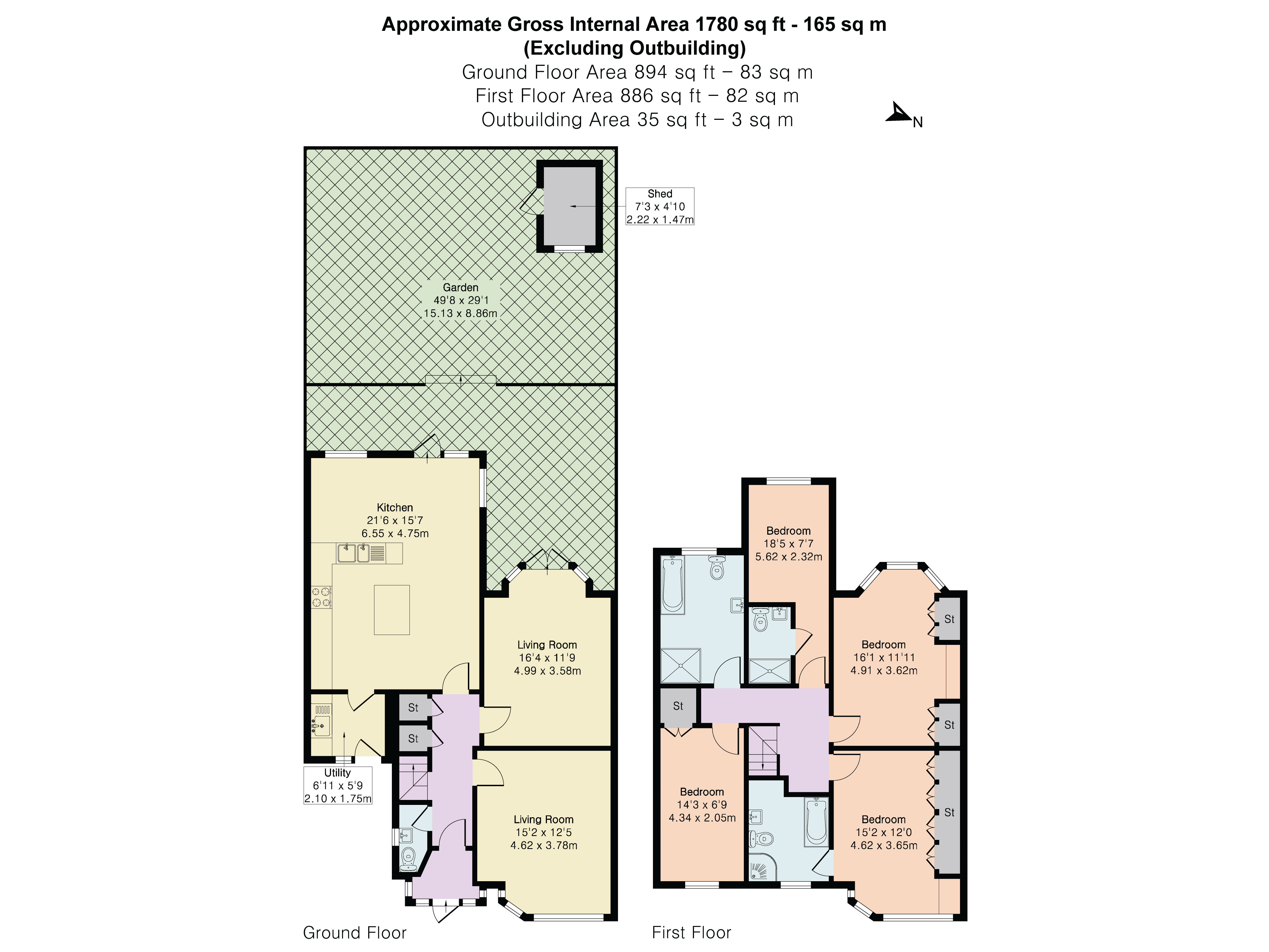 27, Howberry Road, Edgware floorplan