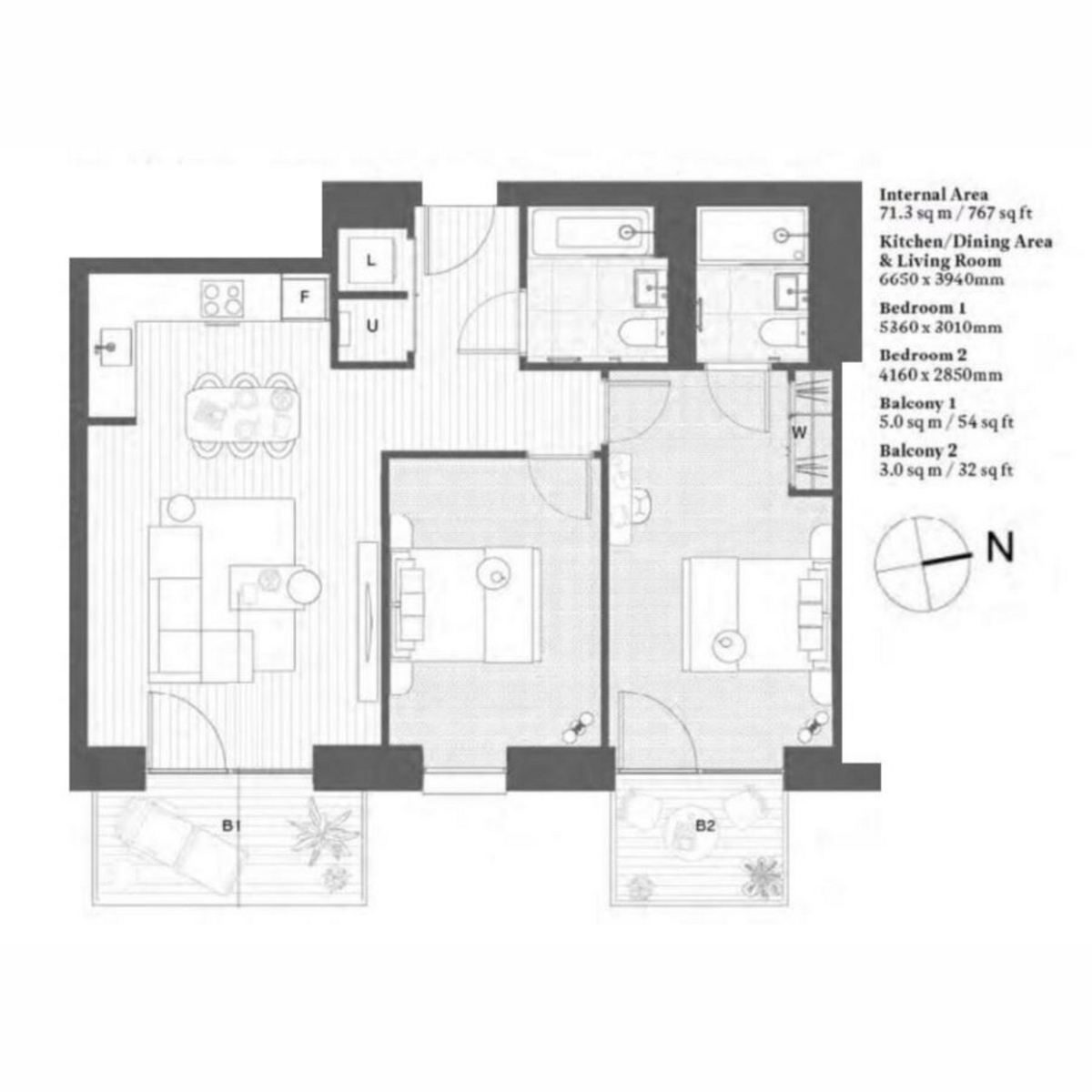 Royal Crest, London floorplan