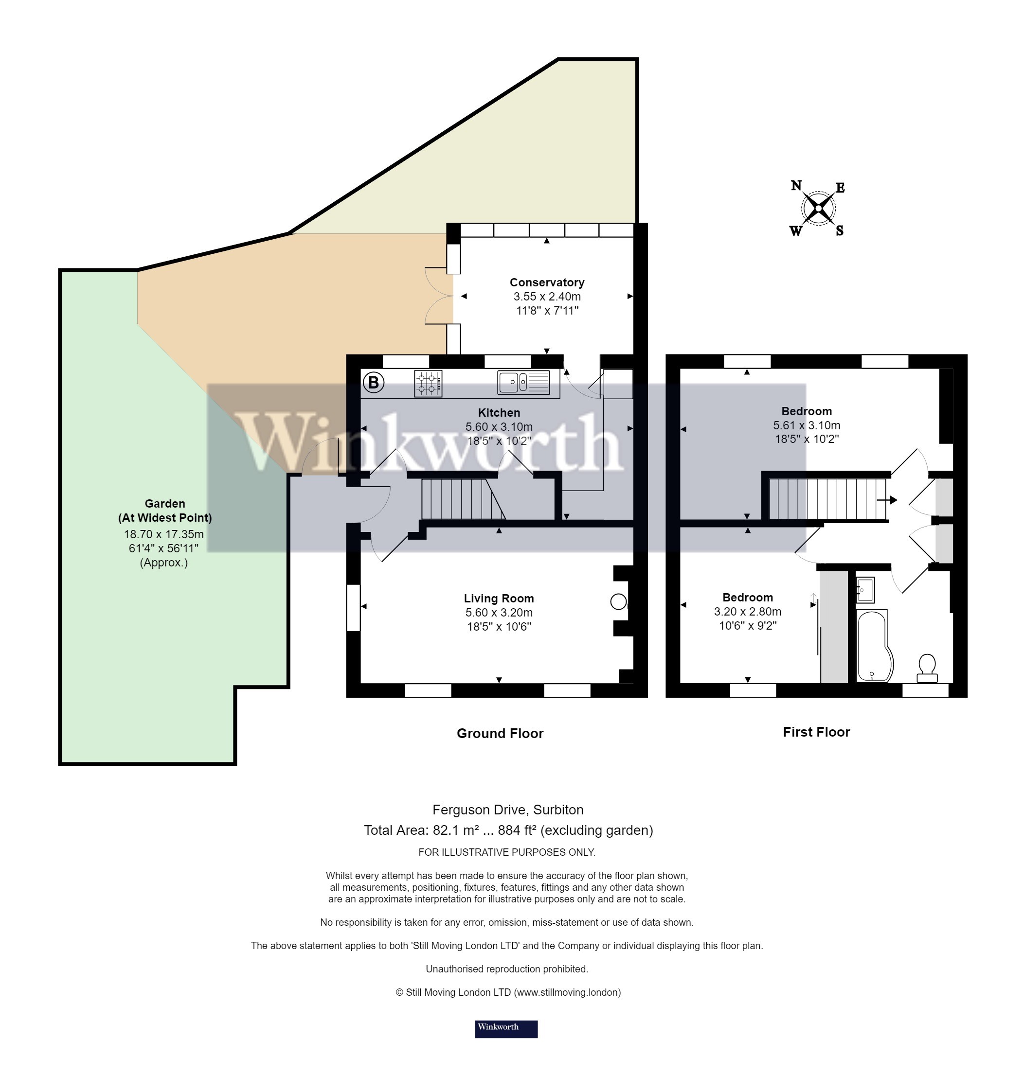 1, Ferguson Avenue, Surbiton floorplan