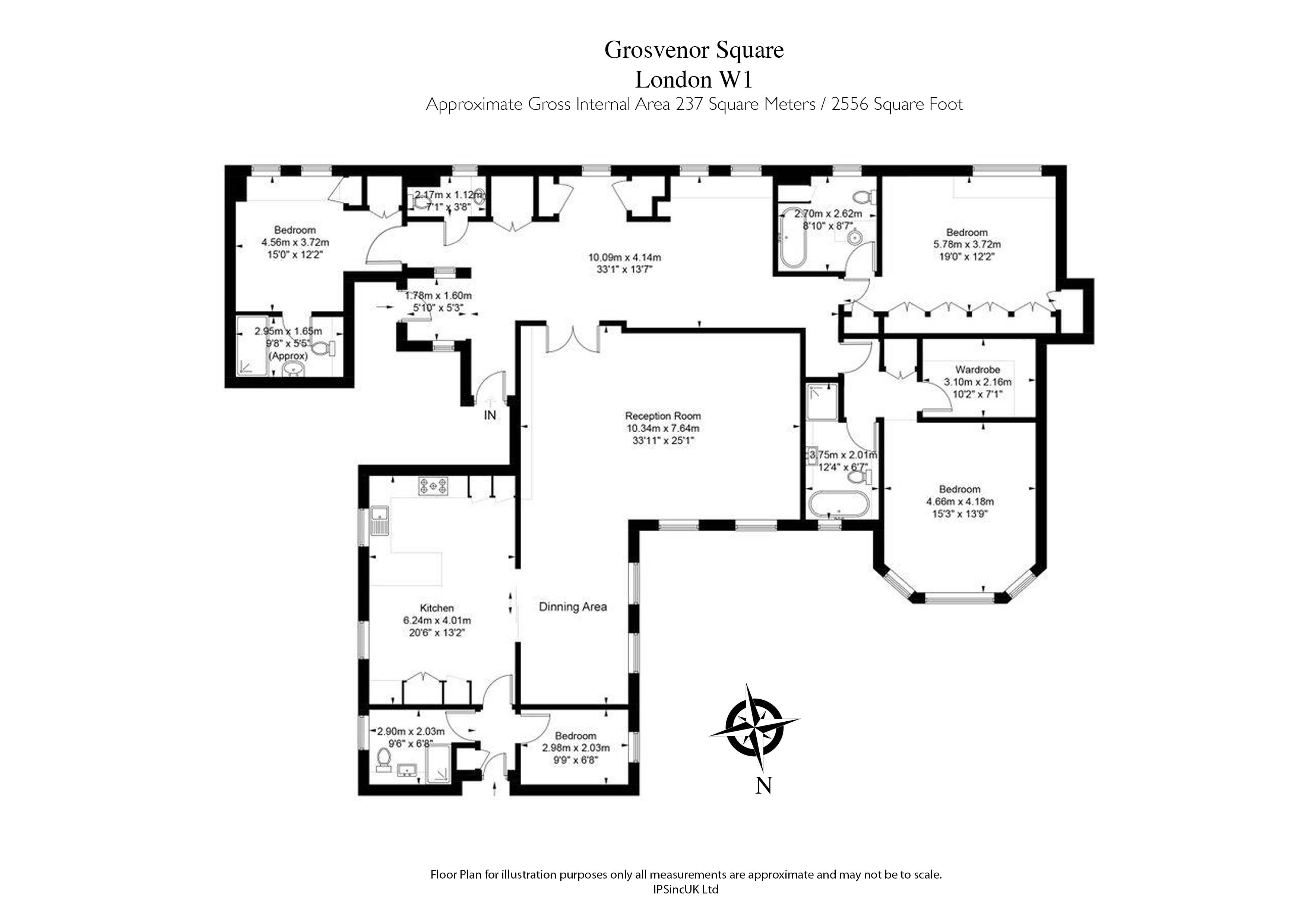 Grosvenor Square , London floorplan