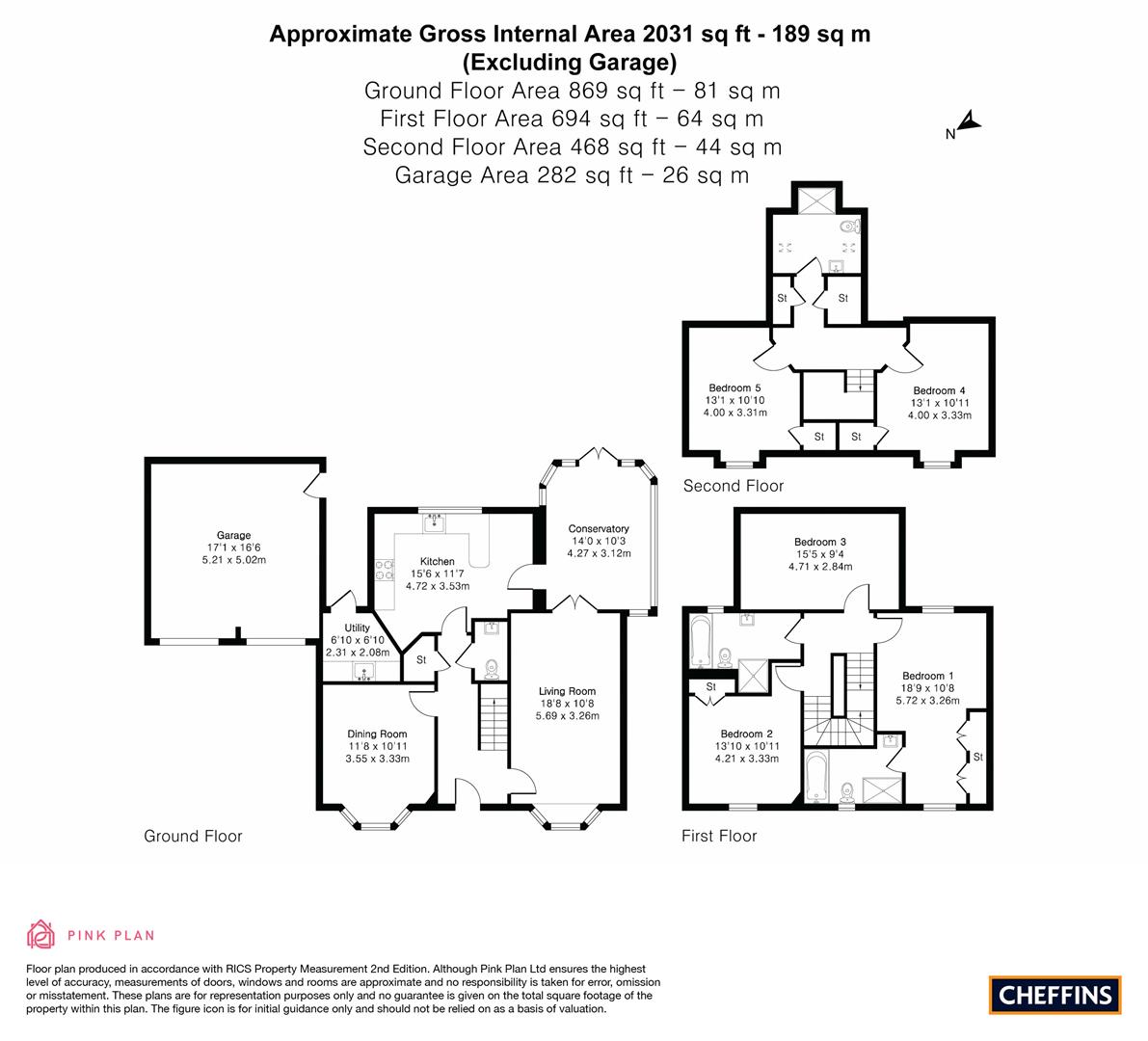 12, Blythe Way, Highfields Caldecote floorplan