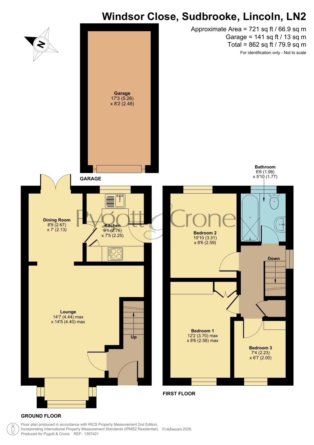 17, Windsor Close, Lincoln floorplan