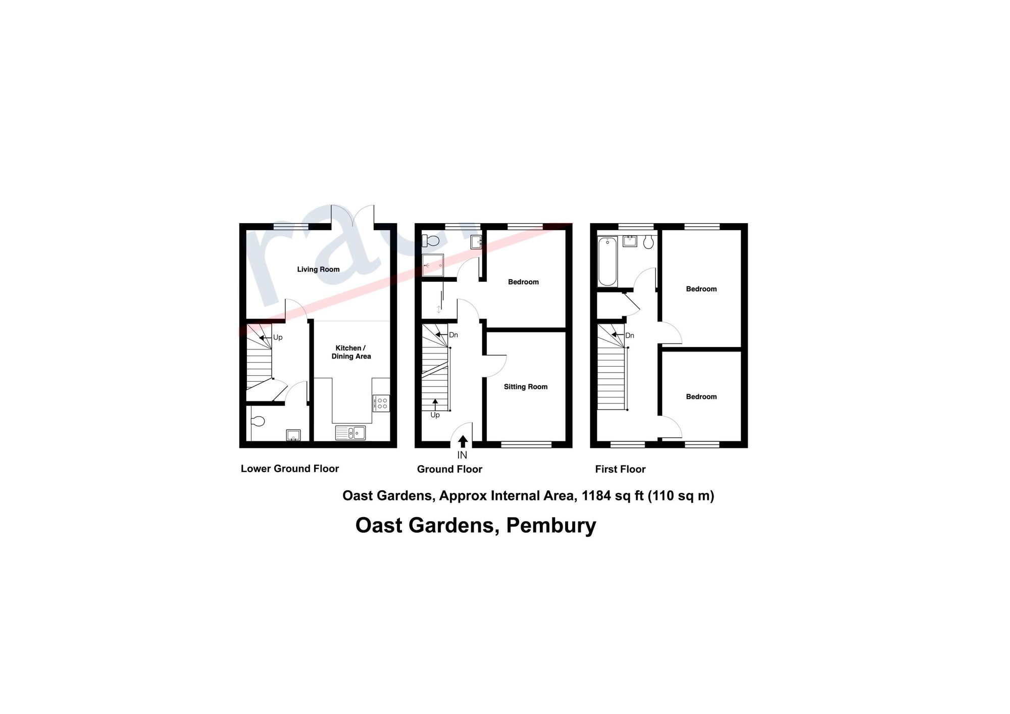 2 Oast Gardens, Tunbridge Wells floorplan