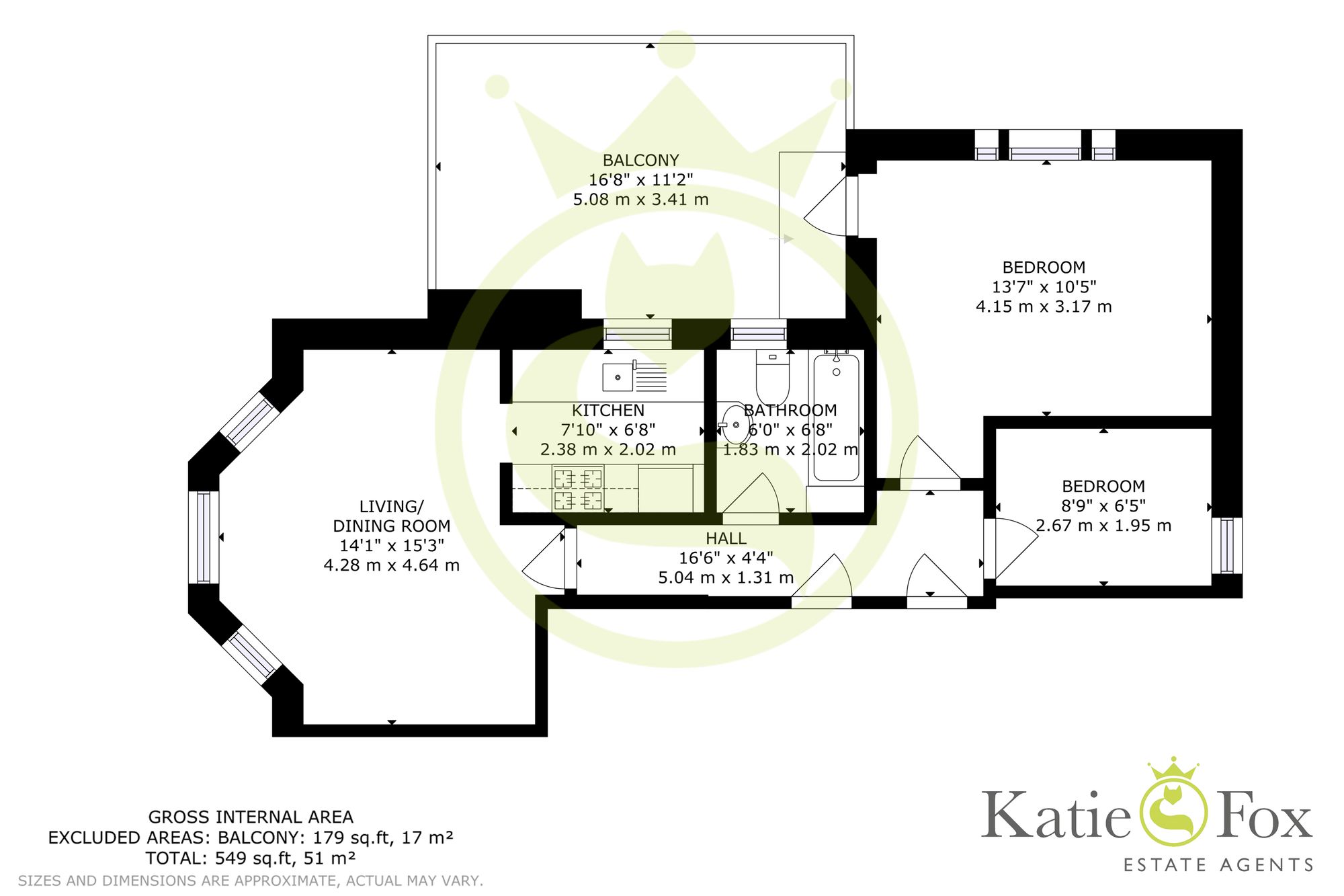 Flat 4, St. Peters Lodge, Poole floorplan