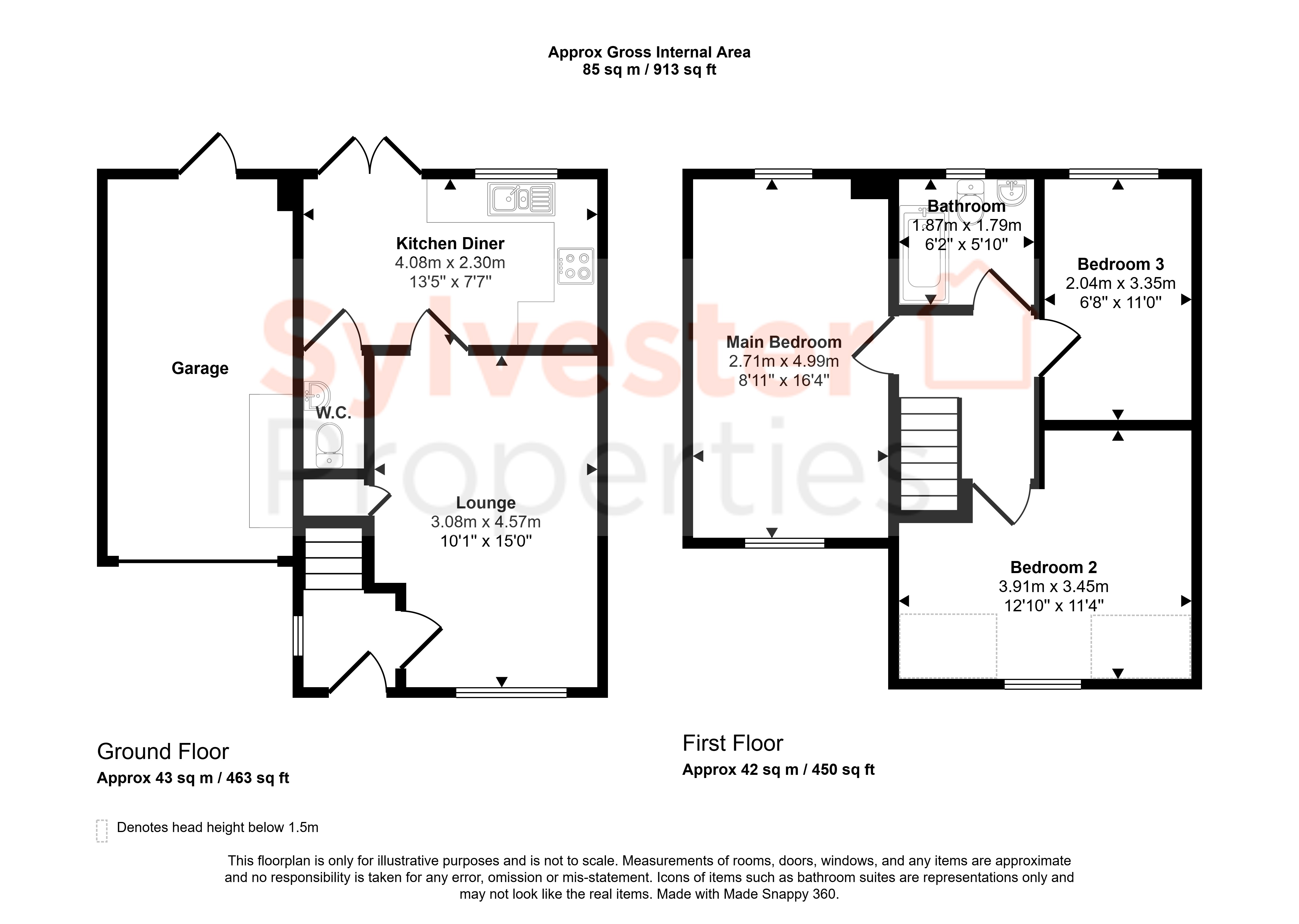 11, Kates Gill Grange, Stanley floorplan