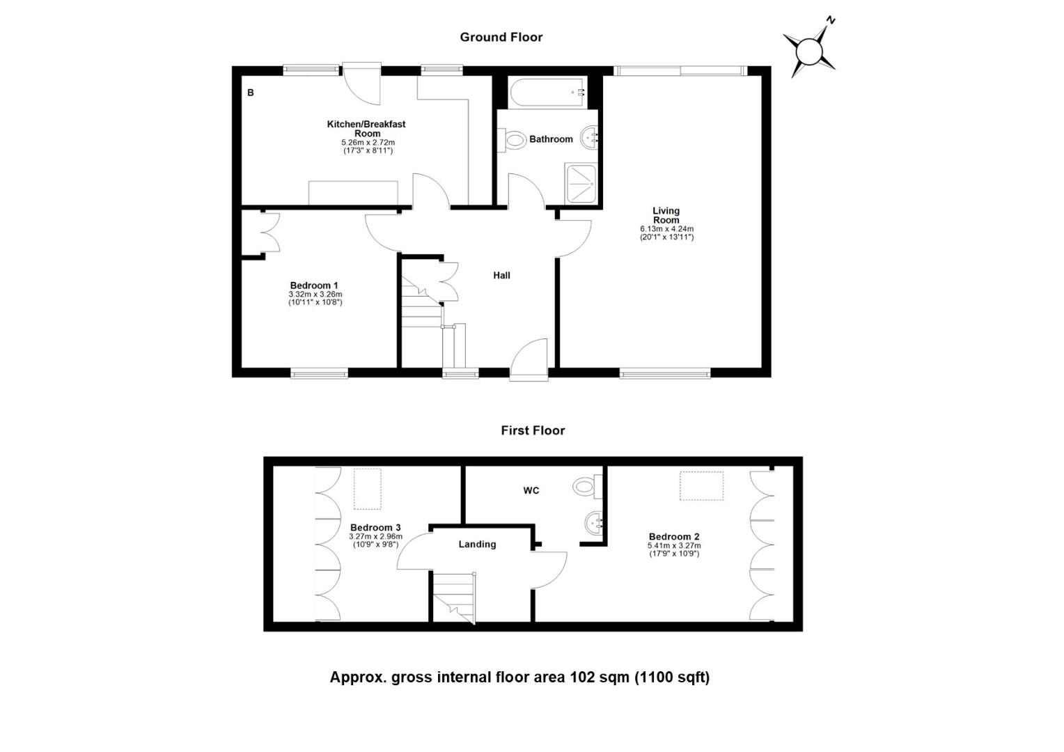2A, Glebe Road, Barrington, Cambridge floorplan