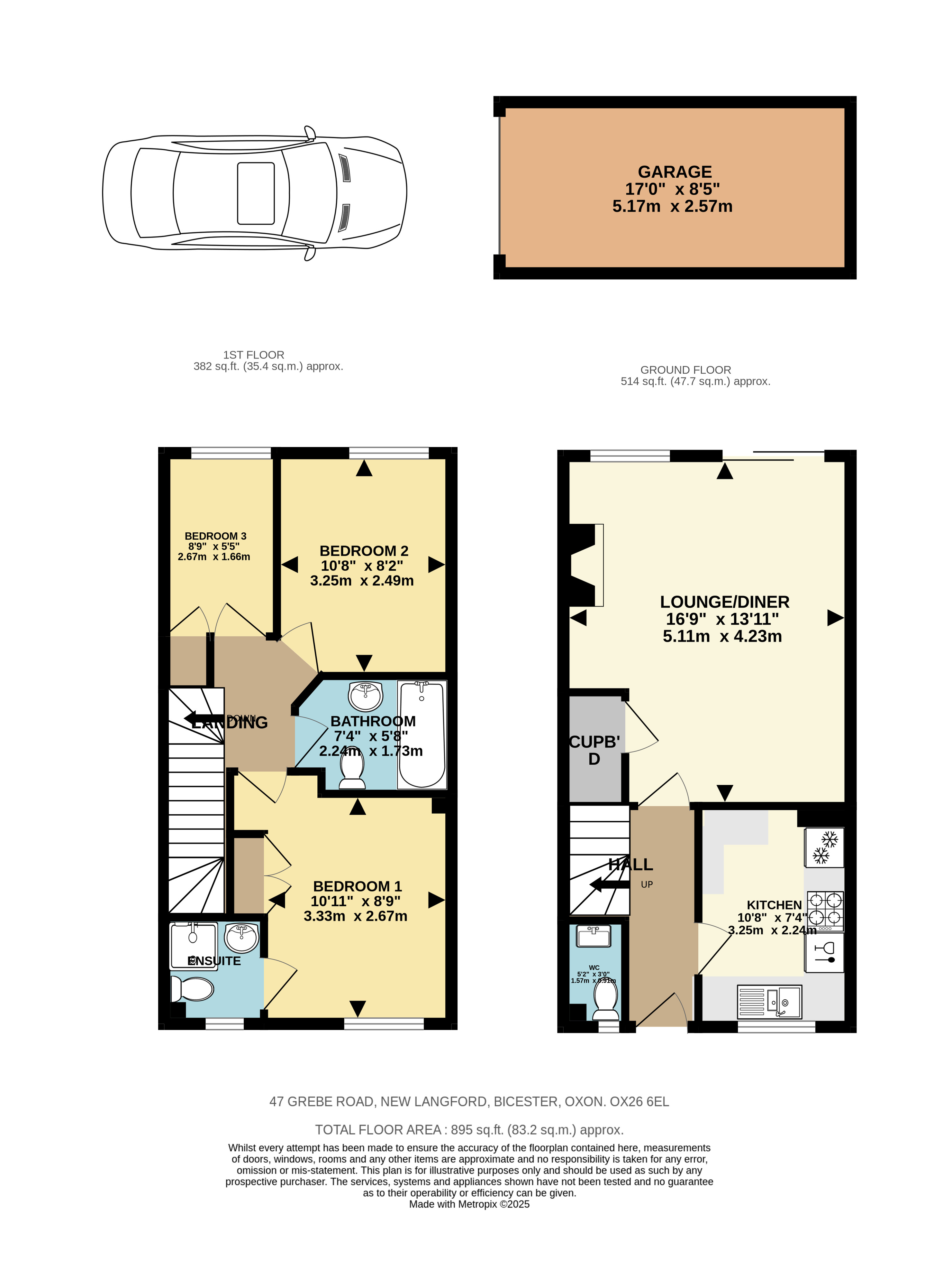 47, Grebe Road, Bicester floorplan