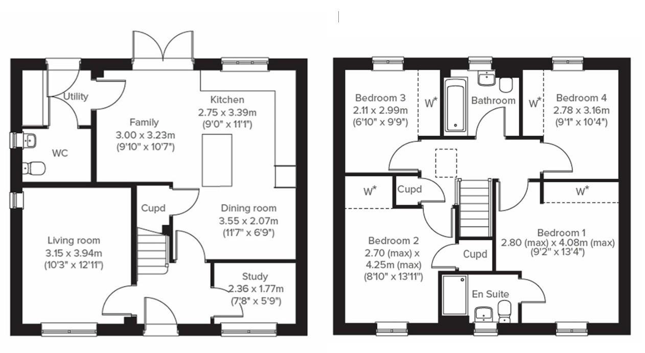 The Brampton, plot 77, Trehenlis Gardens, Helston floorplan