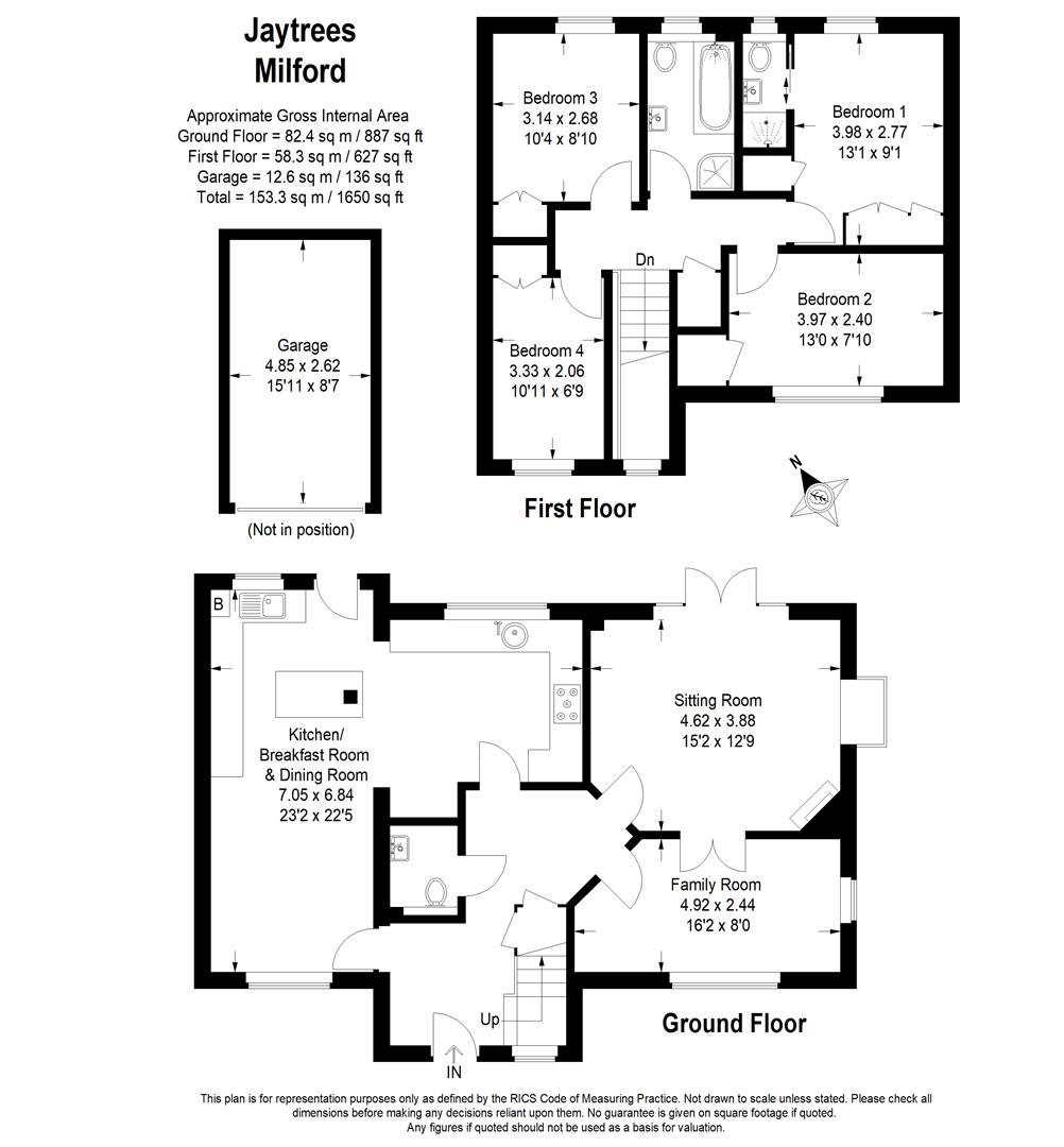 Jaytrees, 5a, Manor Lea Close, Milford floorplan