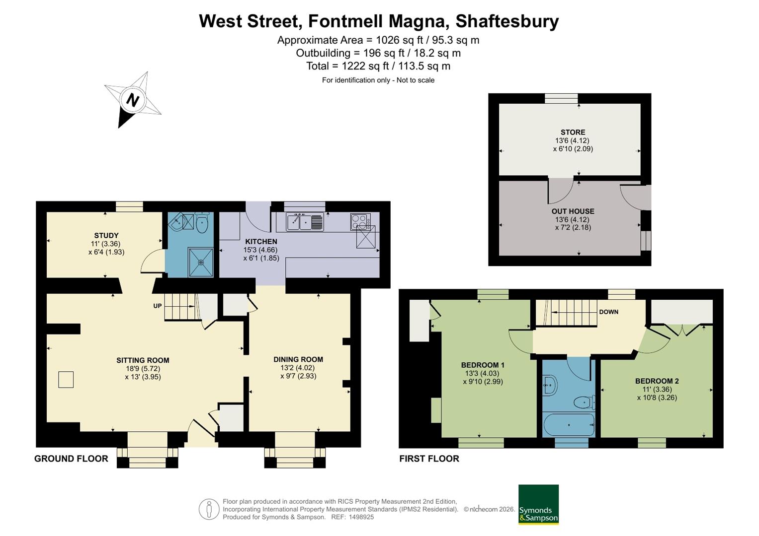 58, West Street, Shaftesbury floorplan