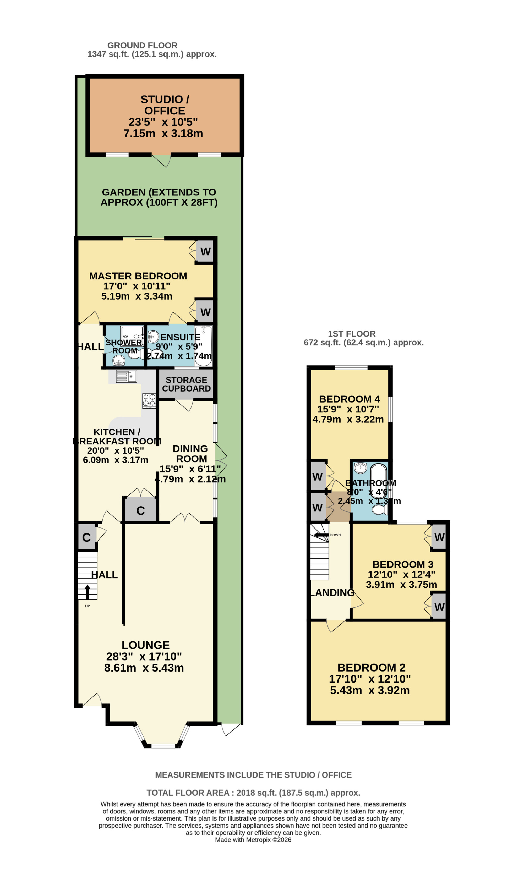 94, Long Lane, London floorplan