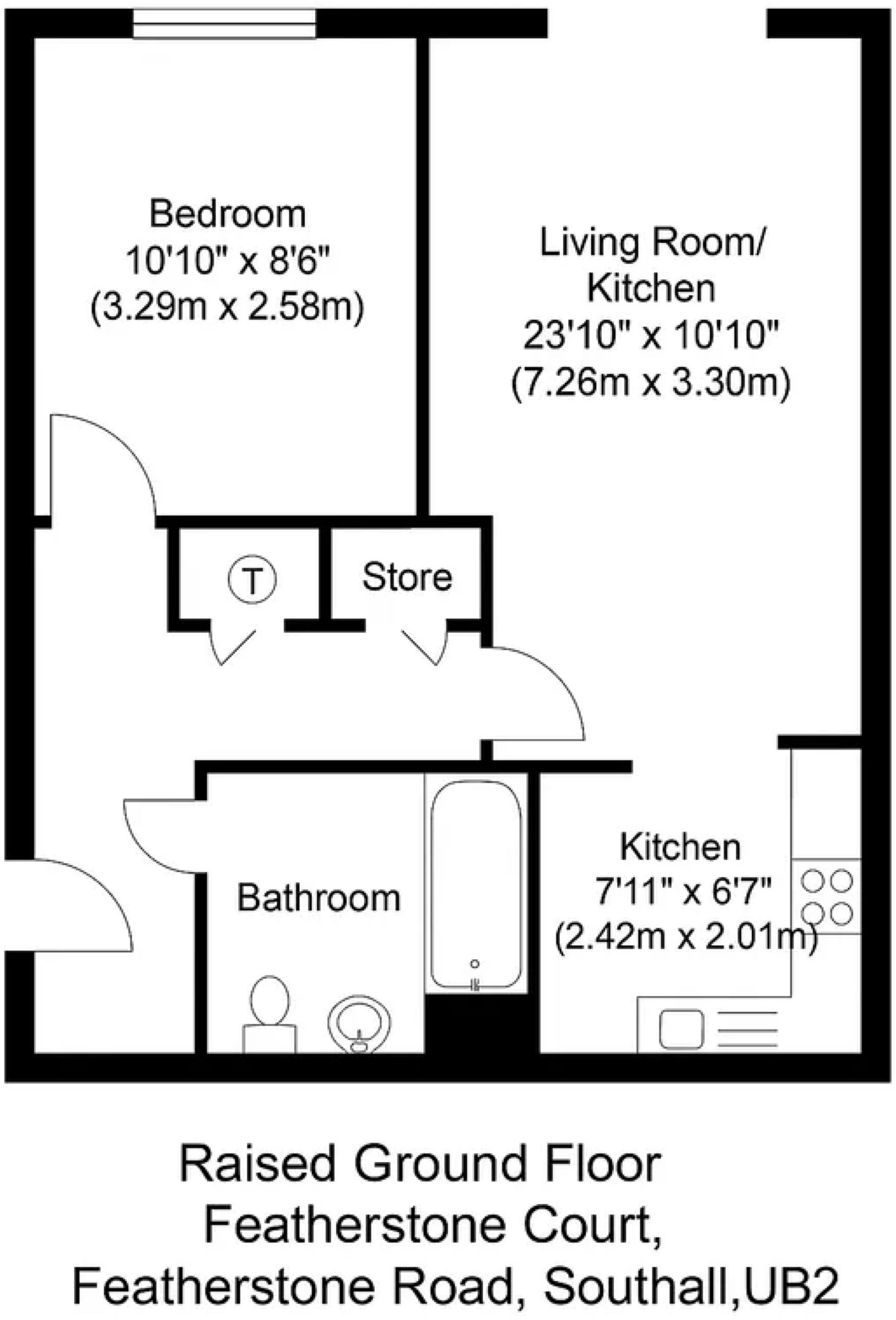 Featherstone Road, Southall floorplan