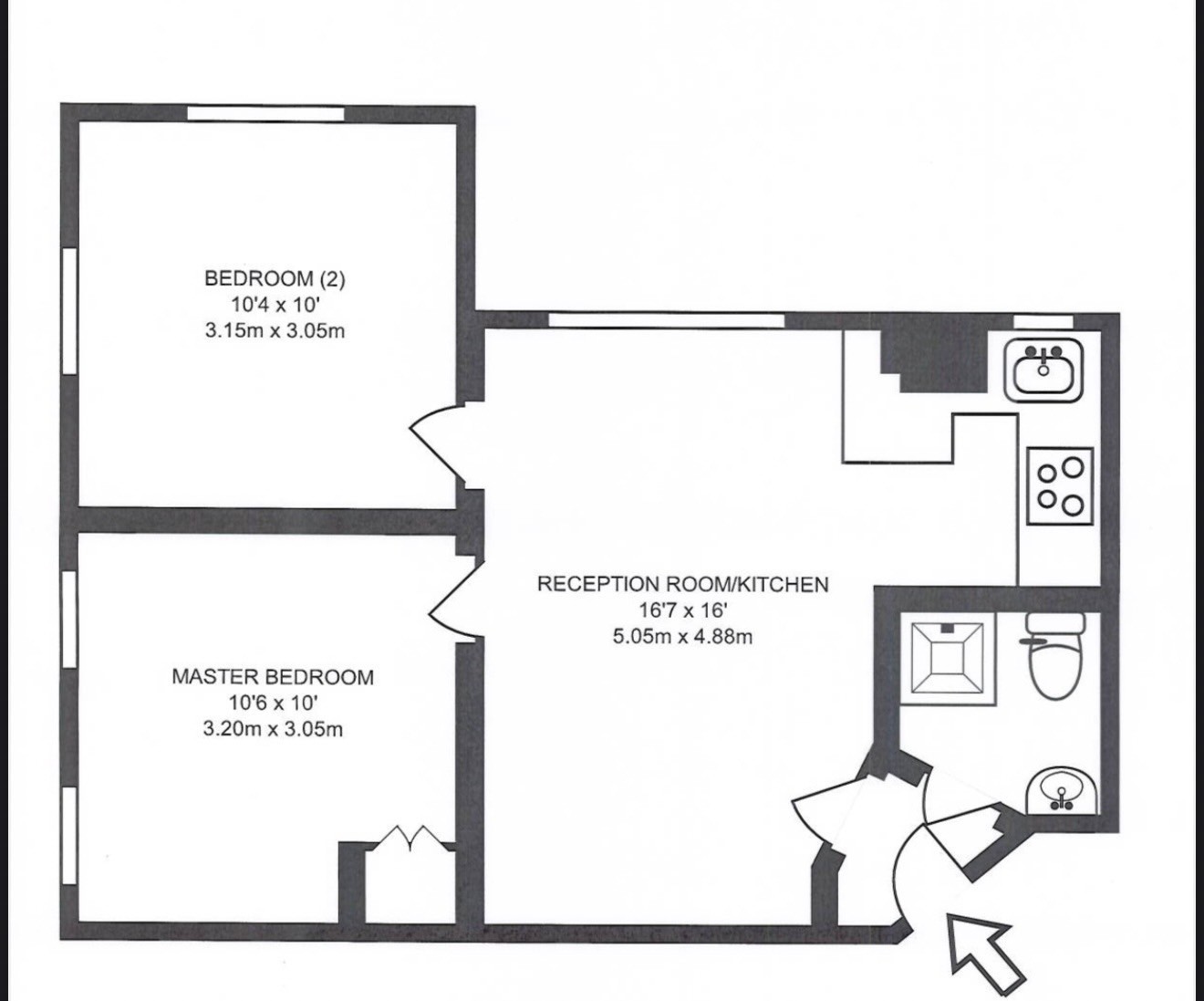 218 Park West, Park West Place, London floorplan