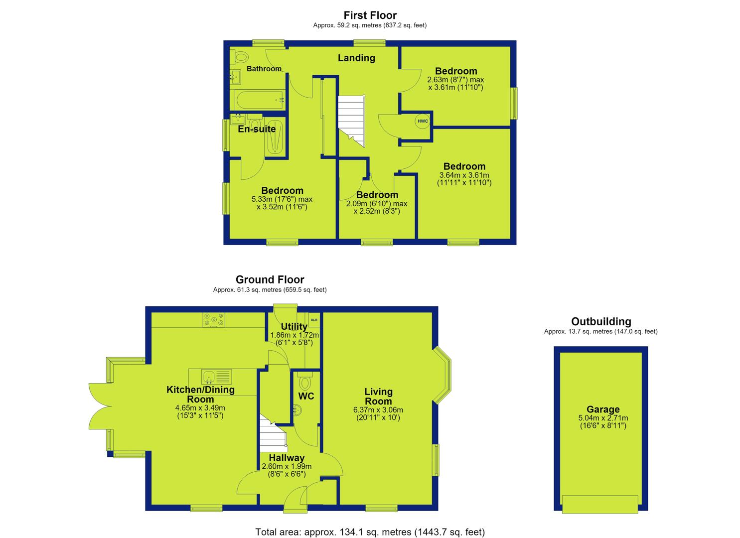 2, Ironwood Close, Nottingham floorplan