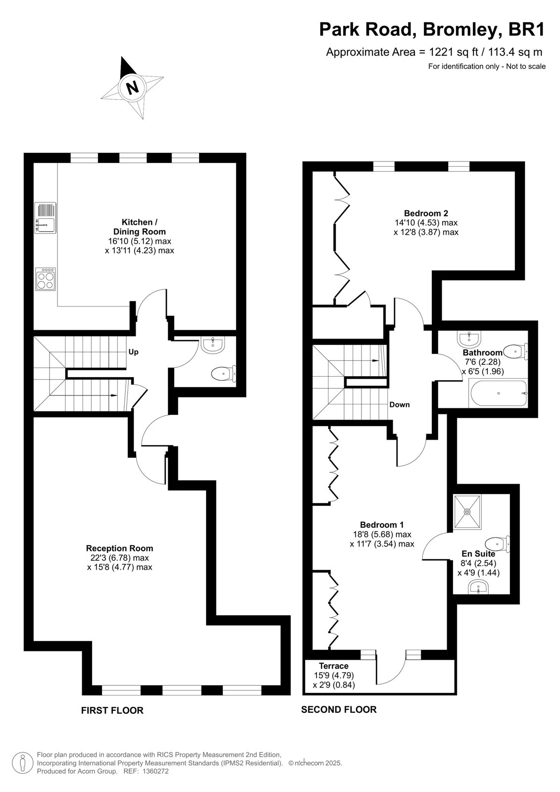 Flat 3, 47, Park Road, Bromley floorplan