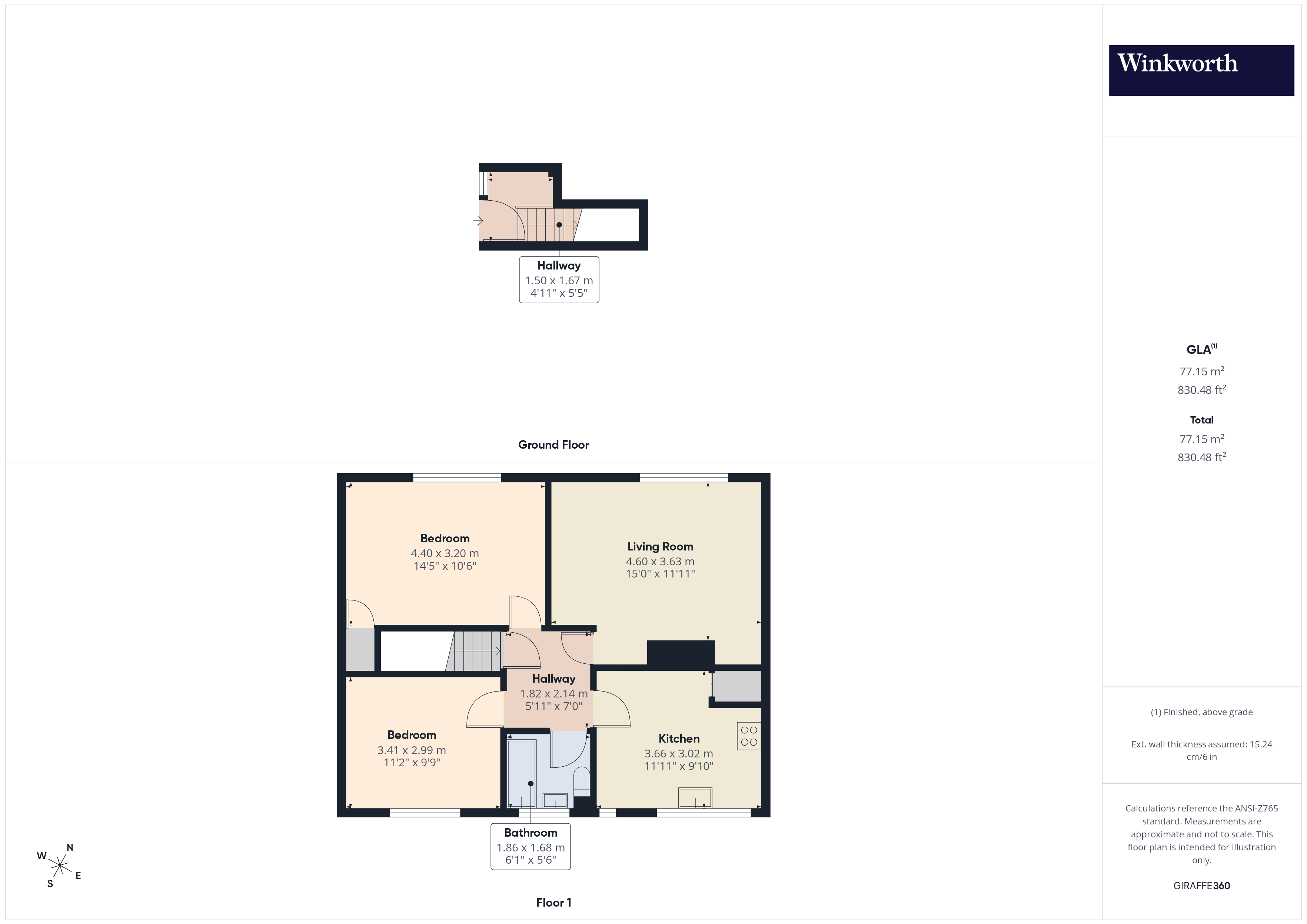 23A, Omers Rise, Reading floorplan