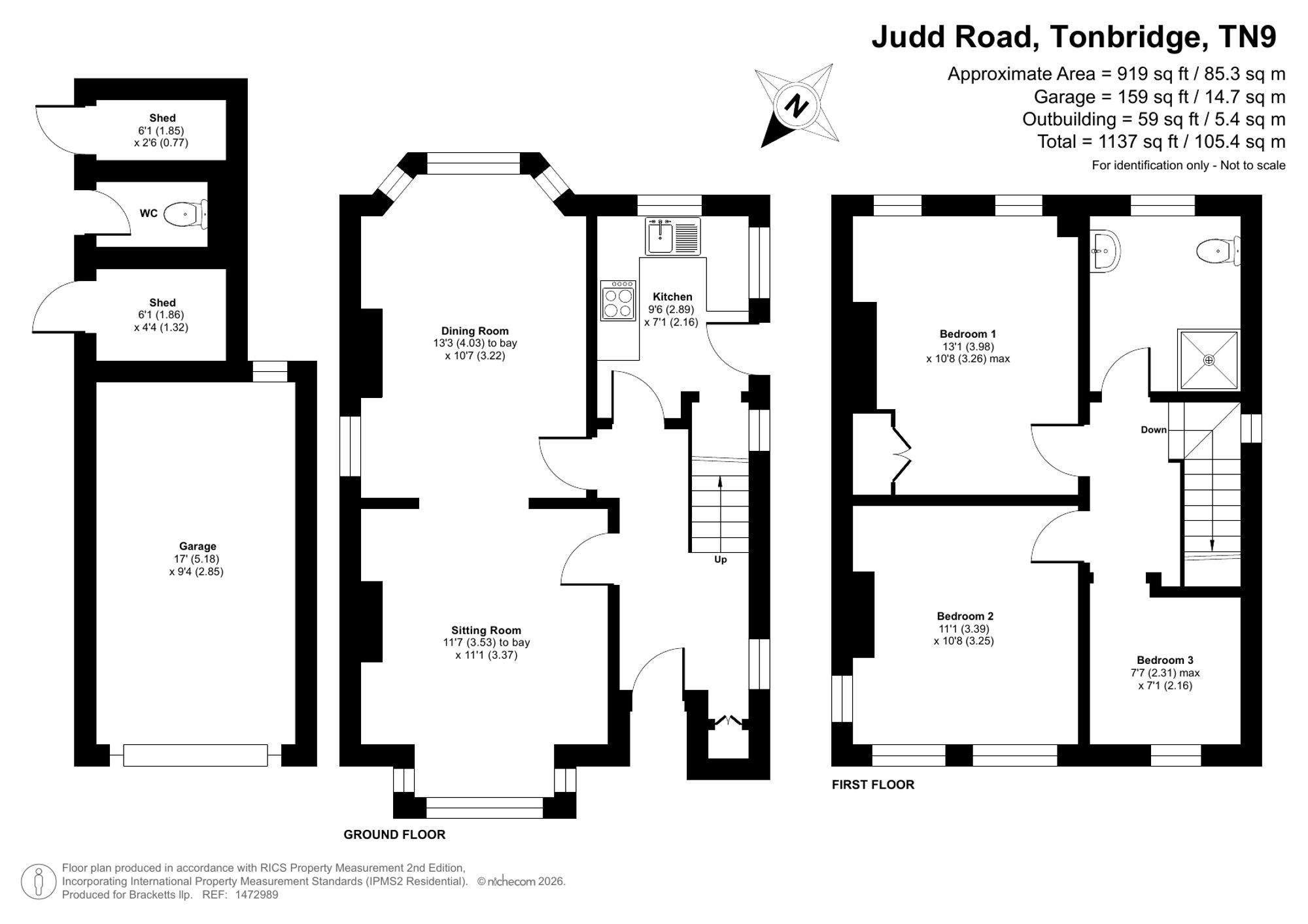 61 Judd Road, Tonbridge floorplan