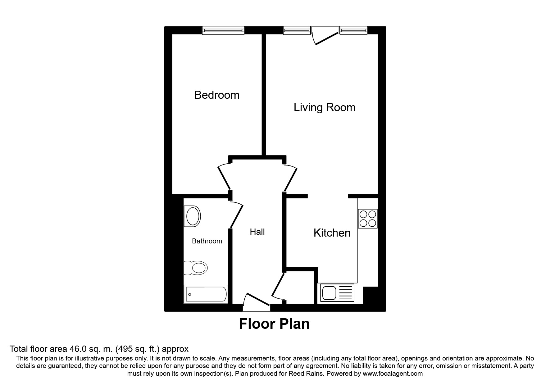 Flat 207, 114, High Street, Manchester floorplan