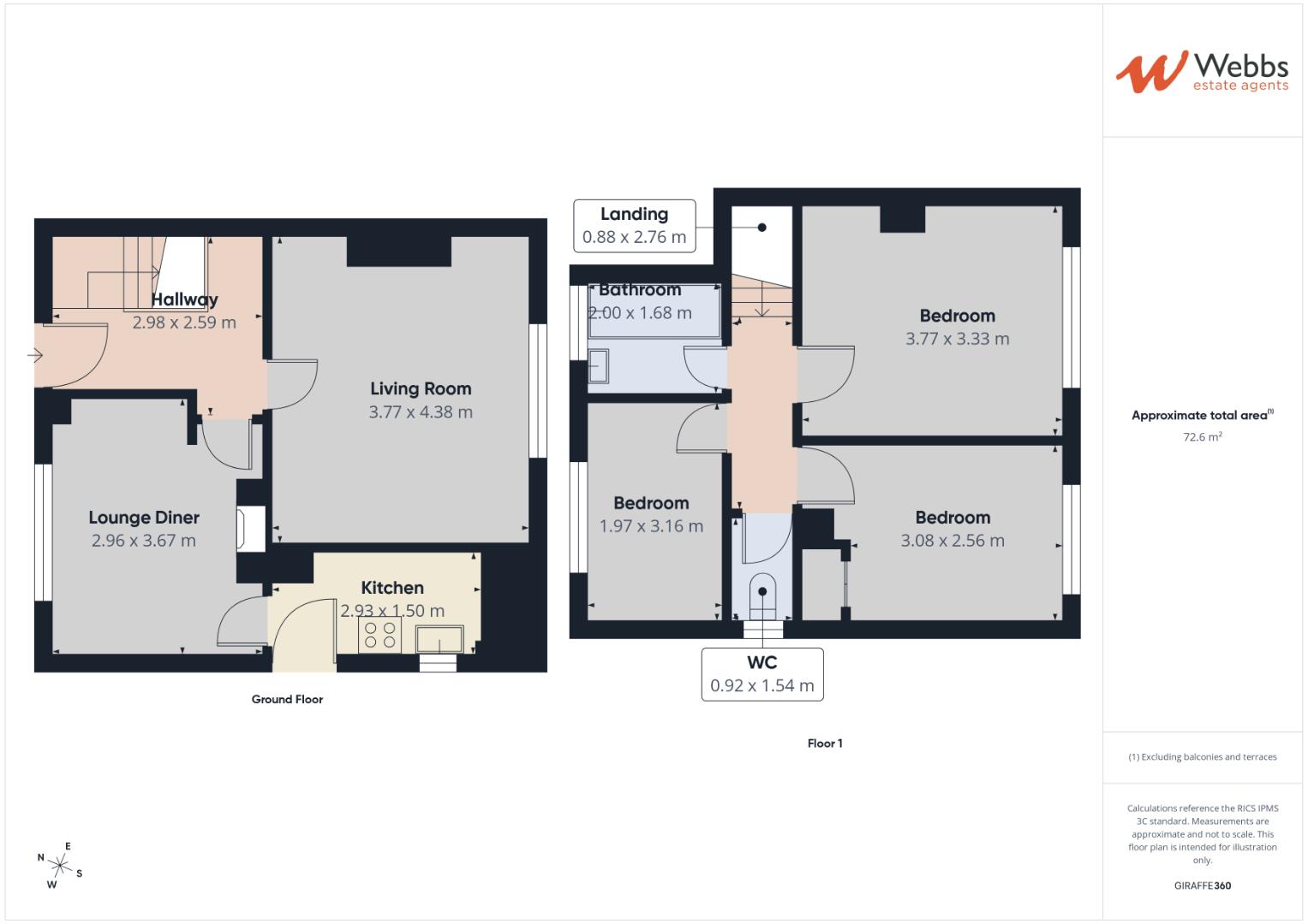 215., Glastonbury Crescent, Walsall floorplan