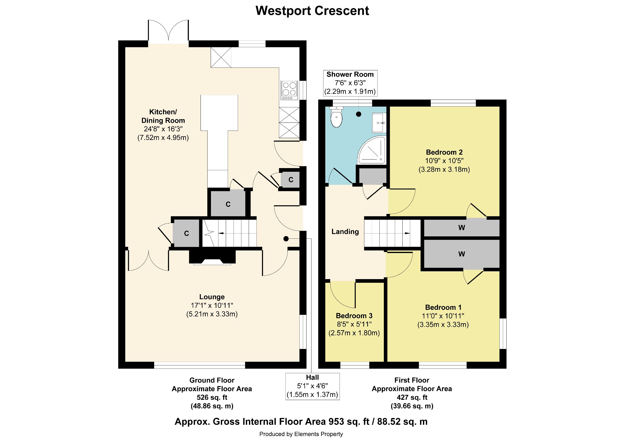 17 Westport Crescent, Wolverhampton floorplan